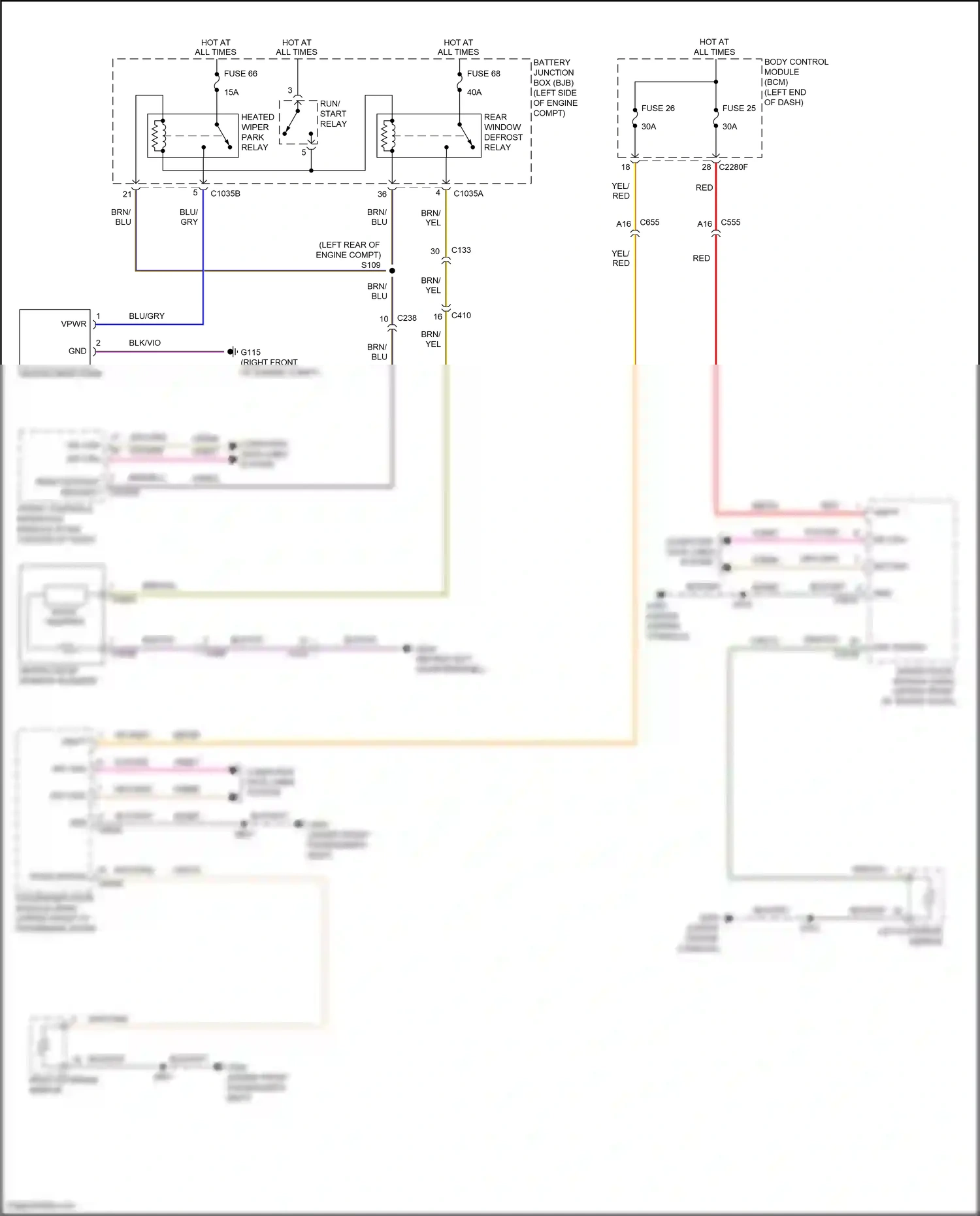 Wiring diagram blk/vio for Ford Edge II (2015-2018) (22 of 29)