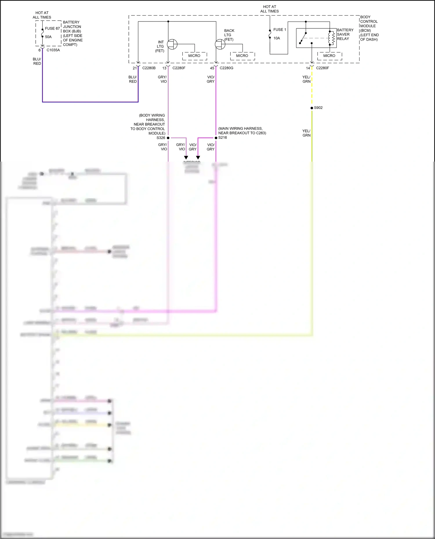 Wiring diagram blu for Ford Edge II (2015-2018) (46 of 71)