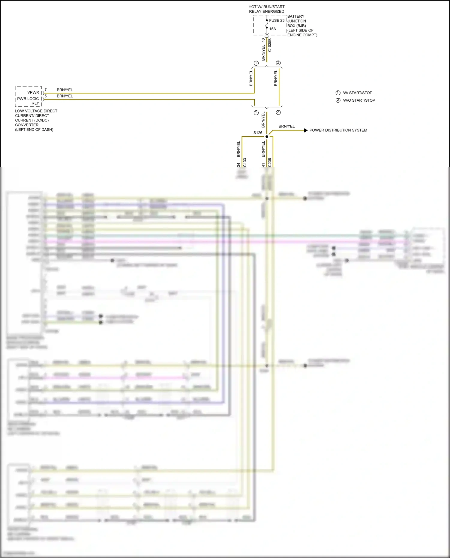 Wiring diagram blu/brn for Ford Edge II (2015-2018) (30 of 37)