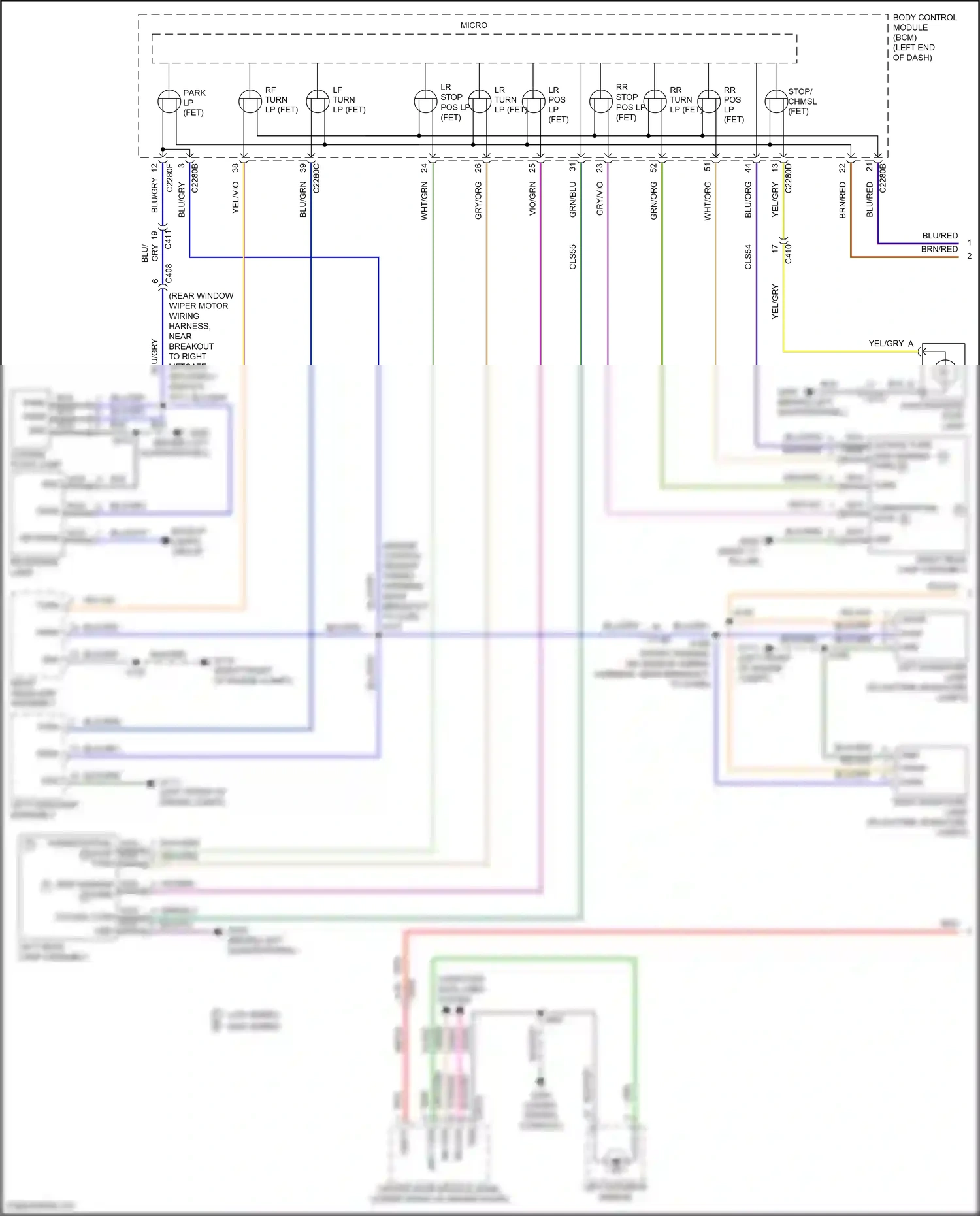 Wiring diagram blu/grn for Ford Edge II (2015-2018) (24 of 44)