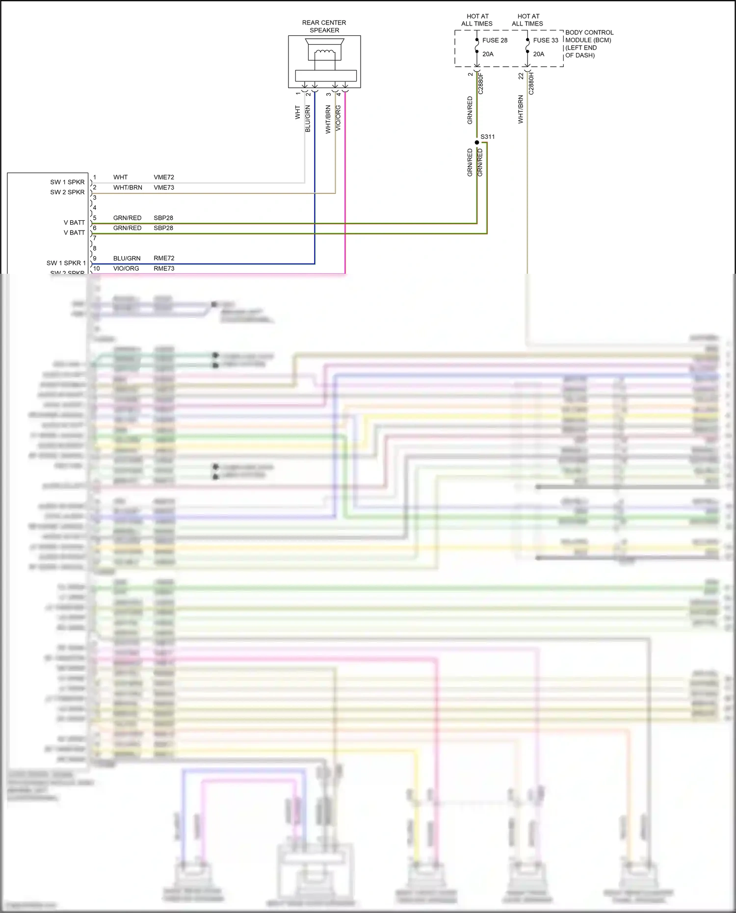 Wiring diagram blu/gry for Ford Edge II (2015-2018) (34 of 70)