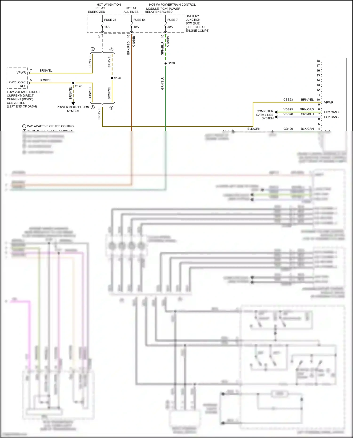 Wiring diagram brn/grn for Ford Edge II (2015-2018) (8 of 43)