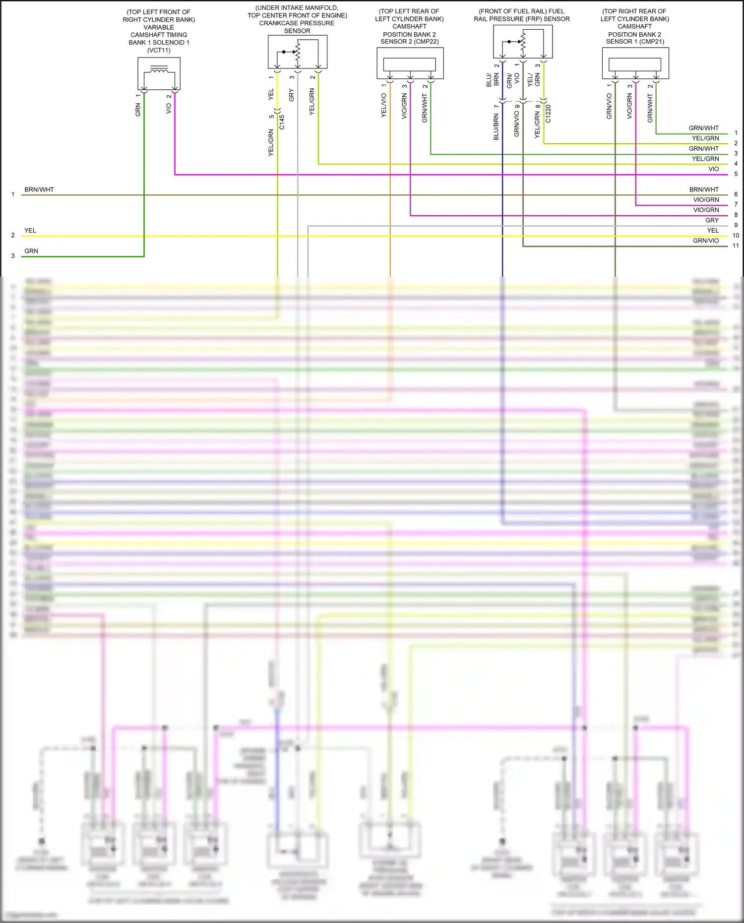 Wiring diagram brn/wht for Ford Edge II (2015-2018) (51 of 56)