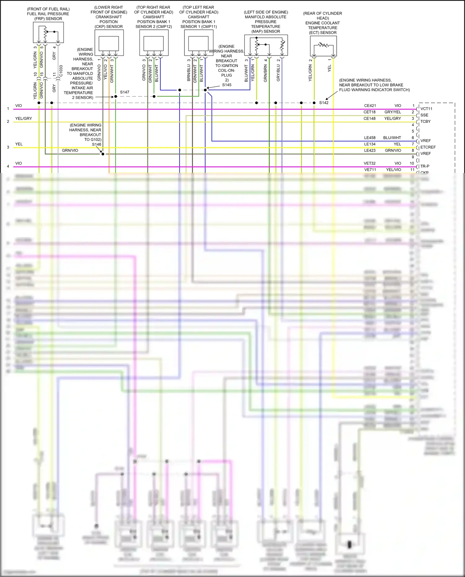 Wiring diagram brn/yel for Ford Edge II (2015-2018) (50 of 62)