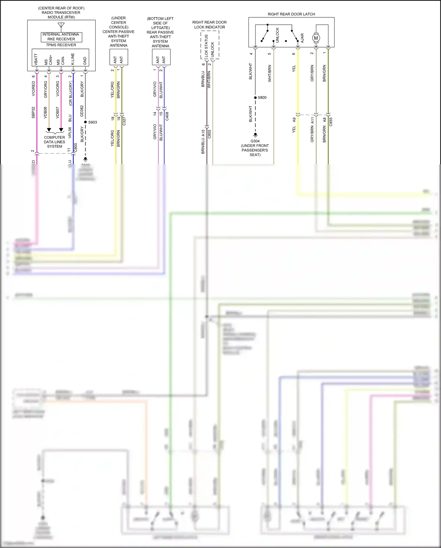 Wiring diagram computer data lines system for Ford Edge II (2015-2018) (68 of 100)