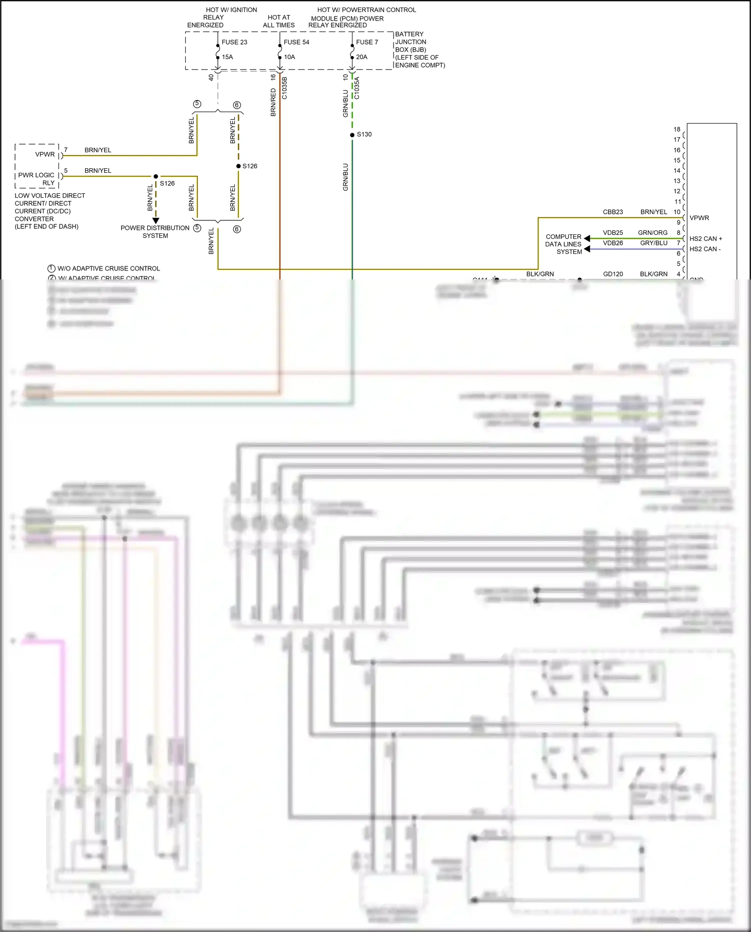Wiring diagram computer data lines system for Ford Edge II (2015-2018) (3 of 100)