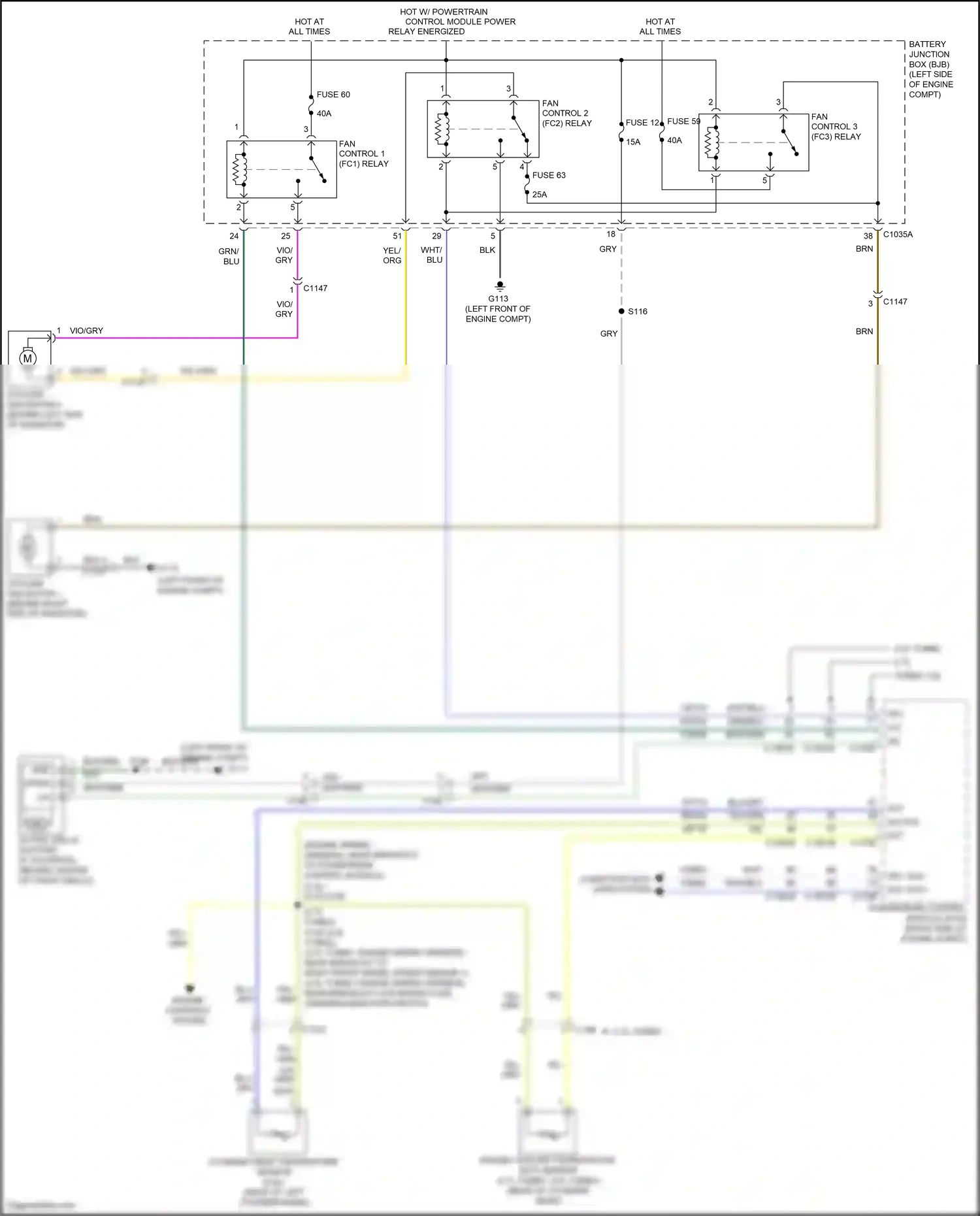 Wiring diagram fuse 12 for Ford Edge II (2015-2018) (5 of 15)
