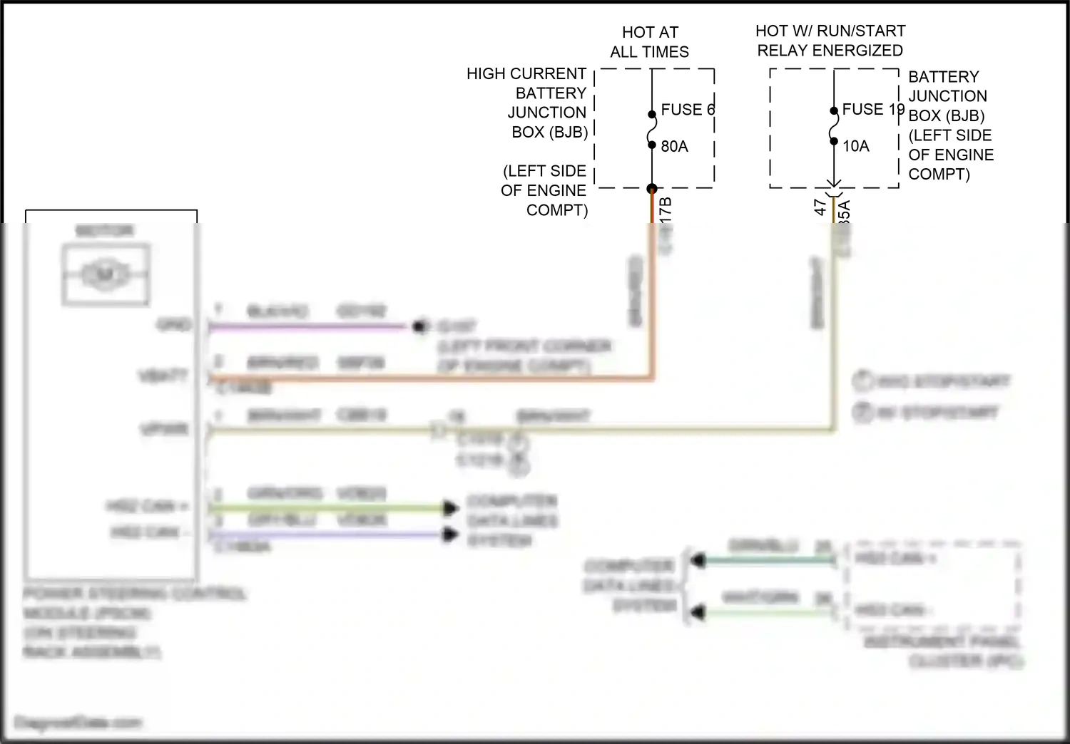 Wiring diagram gry/blu for Ford Edge II (2015-2018) (48 of 59)