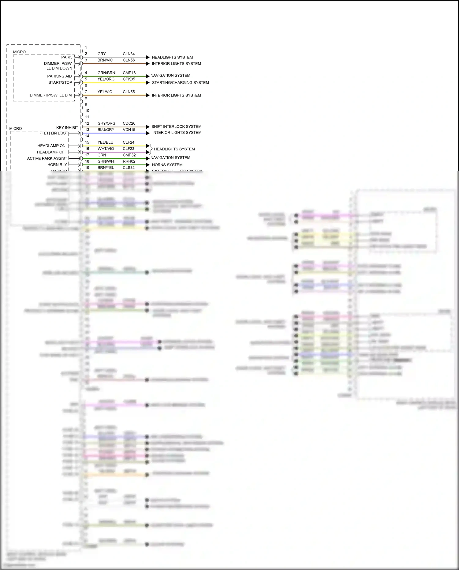 Wiring diagram k line for Ford Edge II (2015-2018) (3 of 6)