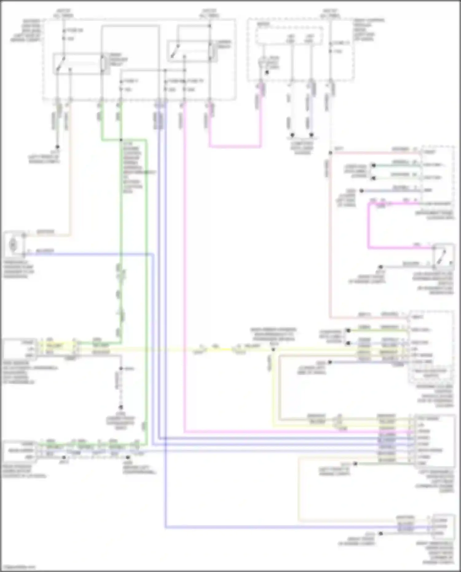 Wiring diagram multi- function switch for Ford Edge II (2015-2018) (4 of 4)
