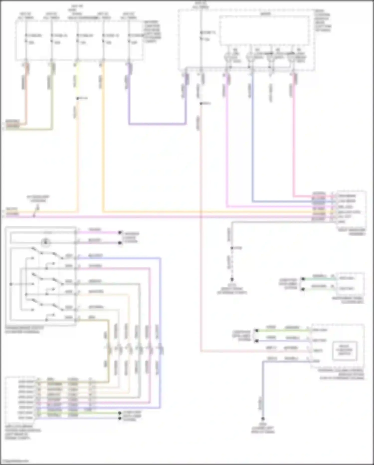 Wiring diagram multi- function switch for Ford Edge II (2015-2018) (3 of 4)