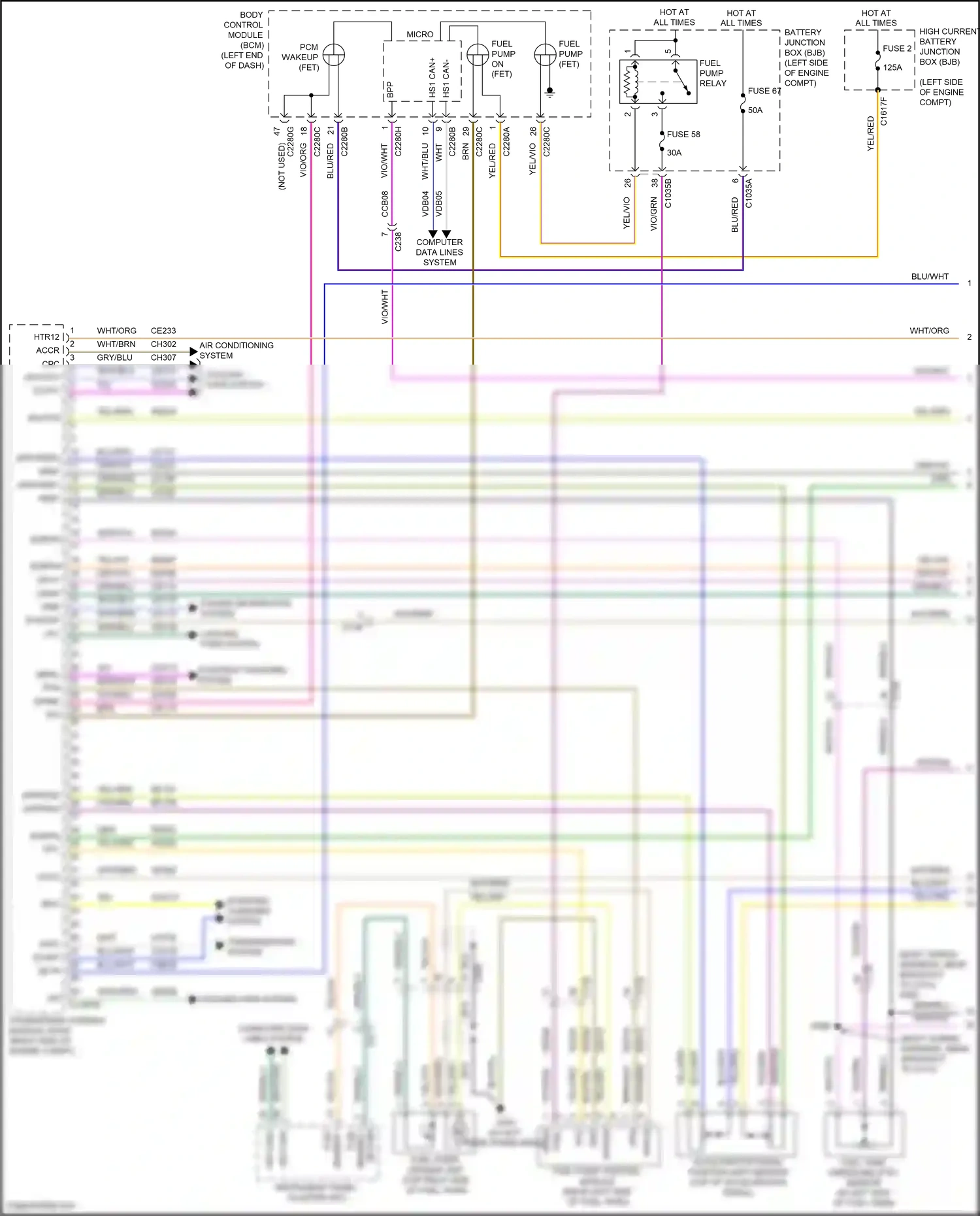 Wiring diagram vio/grn for Ford Edge II (2015-2018) (61 of 75)