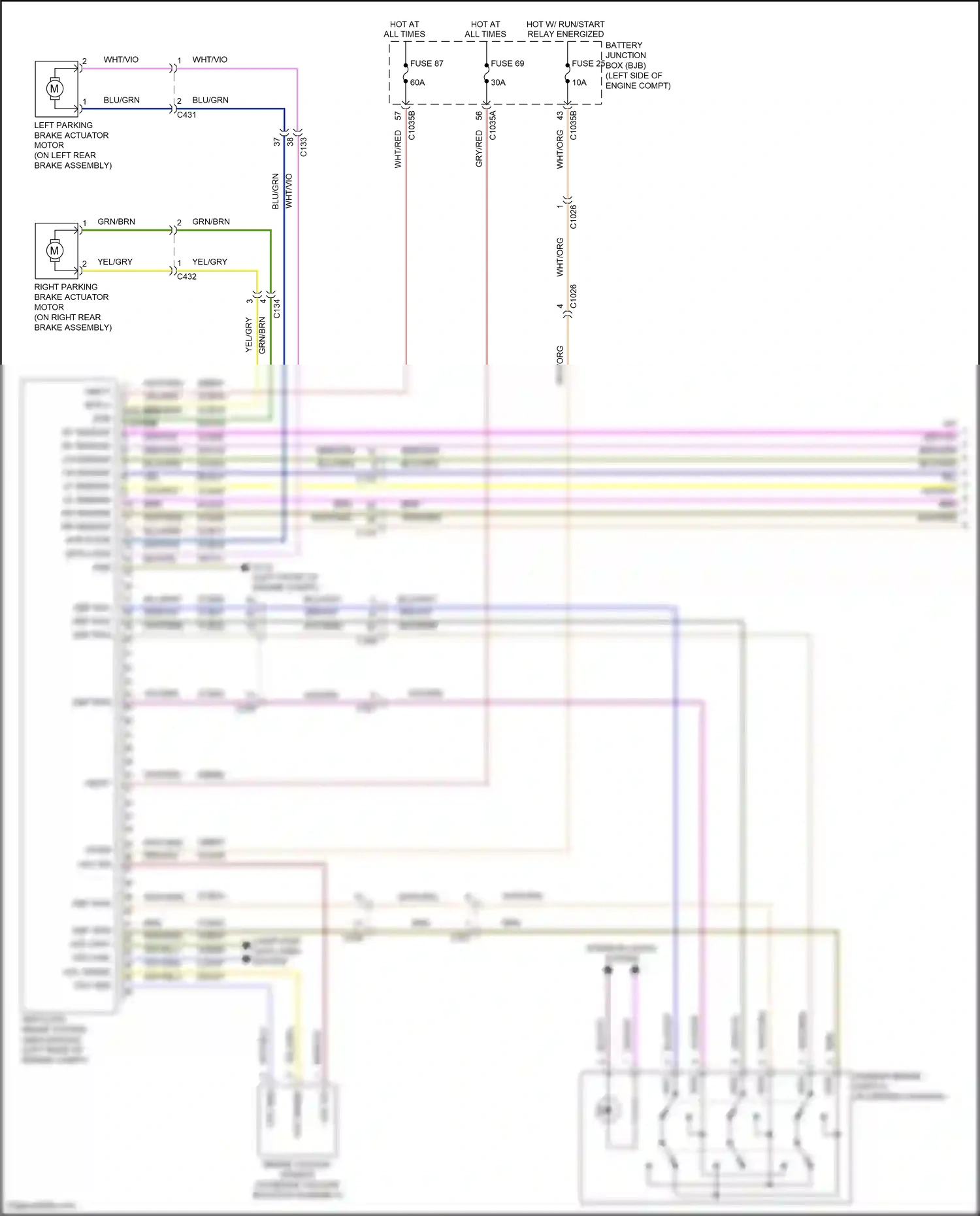 Wiring diagram wht/blu for Ford Edge II (2015-2018) (1 of 60)