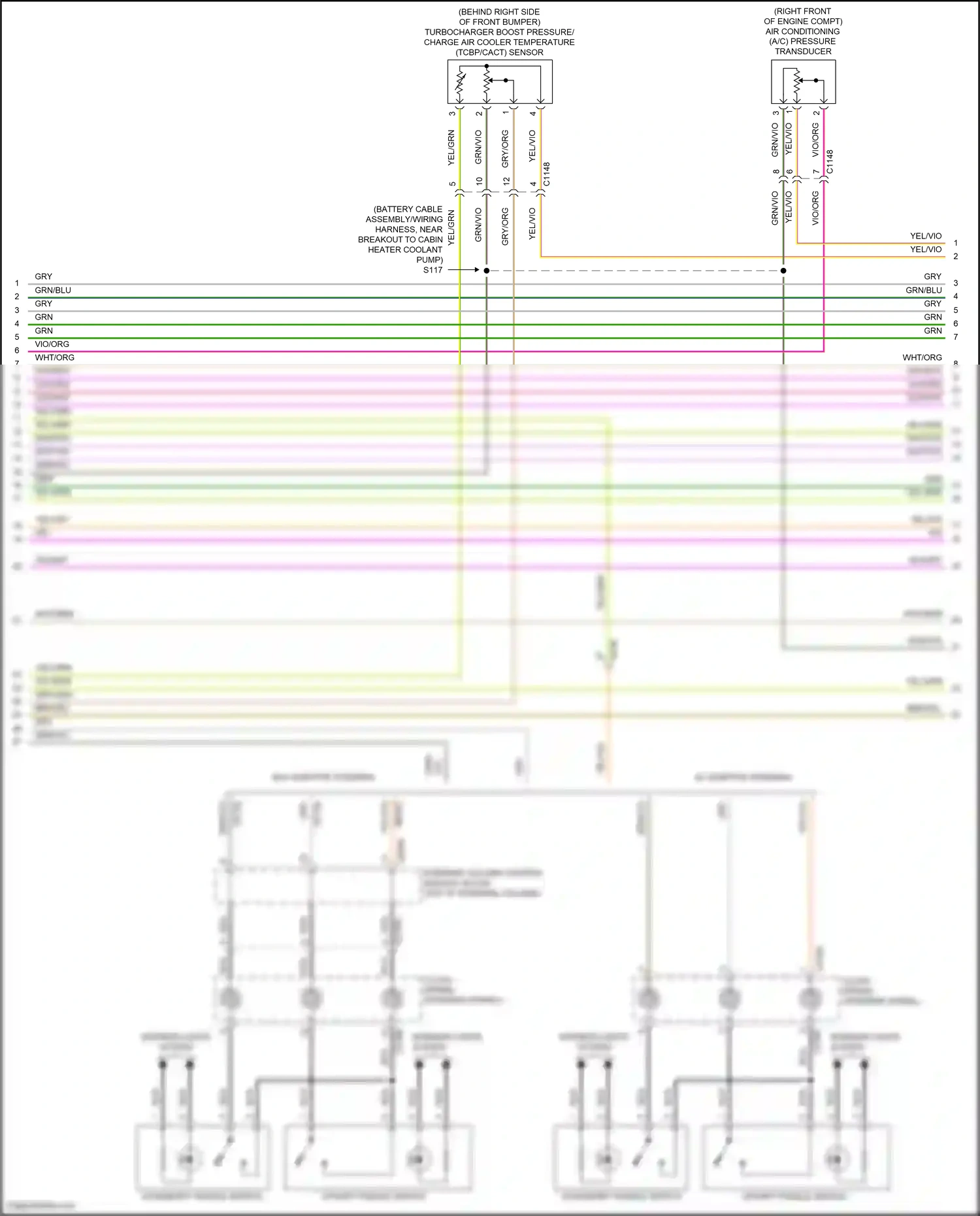 Wiring diagram w/o adaptive steering for Ford Edge II (2015-2018) (14 of 15)