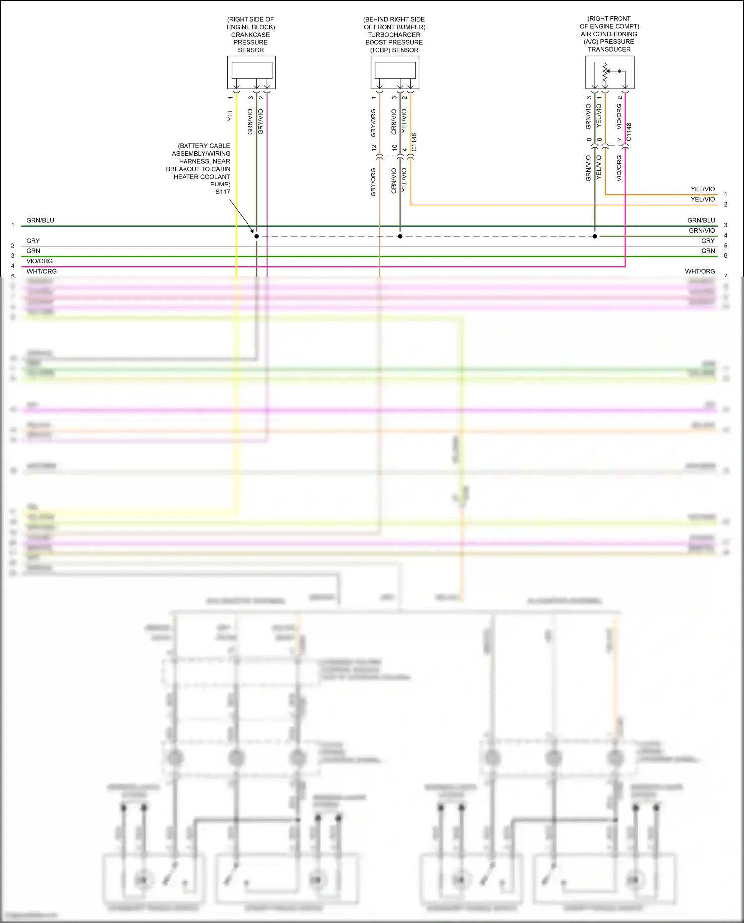 Wiring diagram w/o adaptive steering for Ford Edge II (2015-2018) (13 of 15)