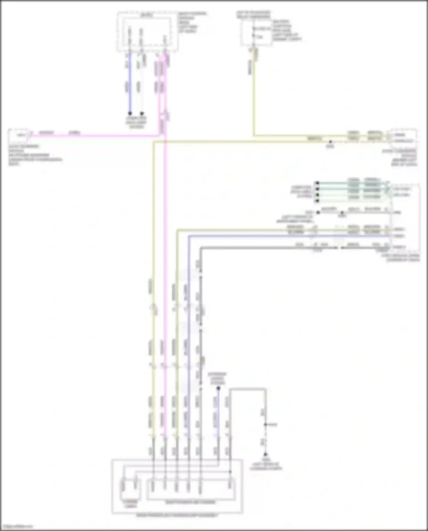 Edge Ford III (2023-2024): Rear camera circuit, w/o front camera