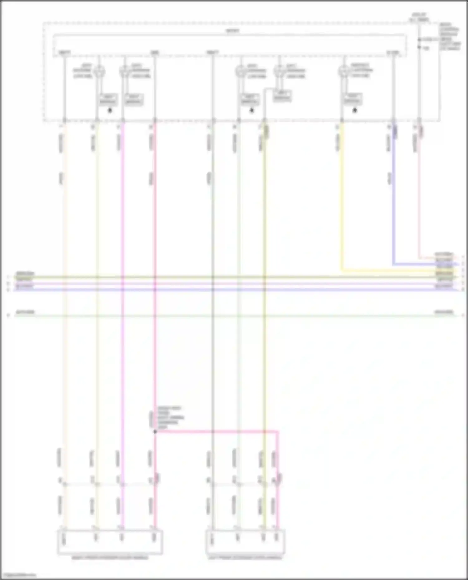 Edge Ford III (2023-2024): Power door locks circuit (2 of 5)