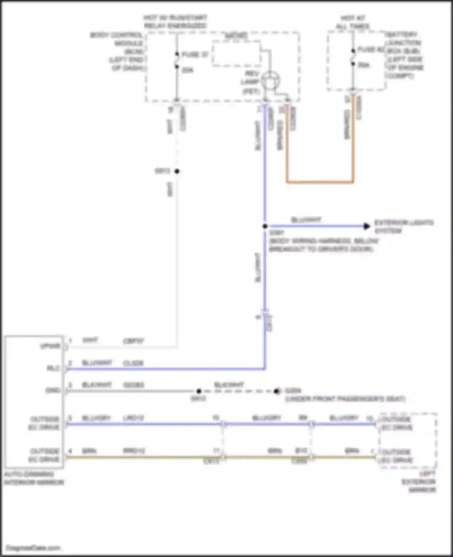 Edge Ford III (2023-2024): Electrochromic mirror circuit