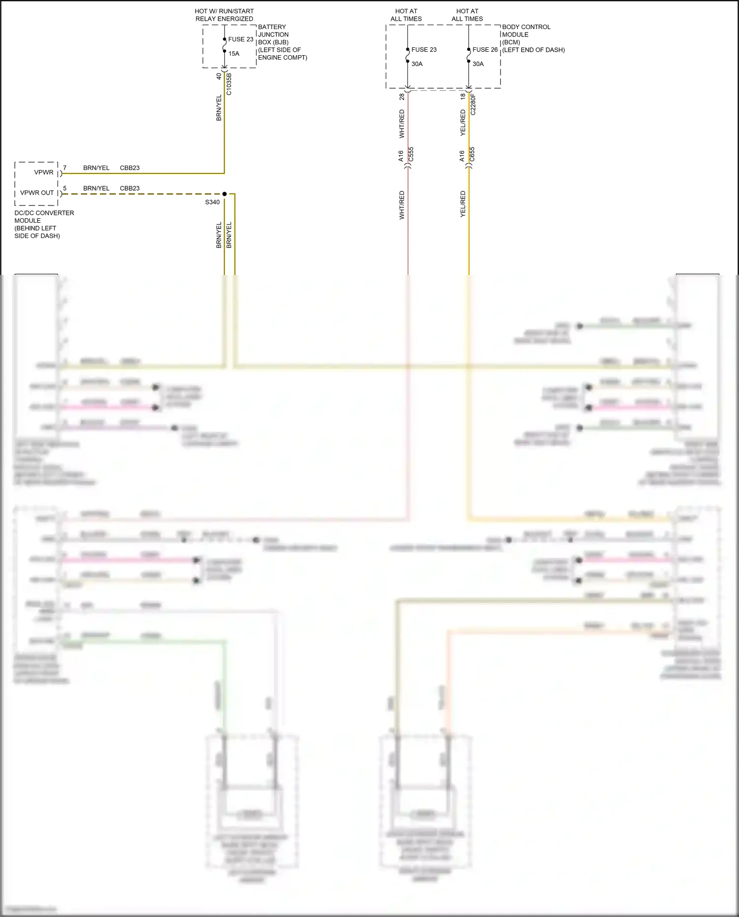 Wiring diagram blis ind for Ford Edge III (2023-2024) (1 of 1)