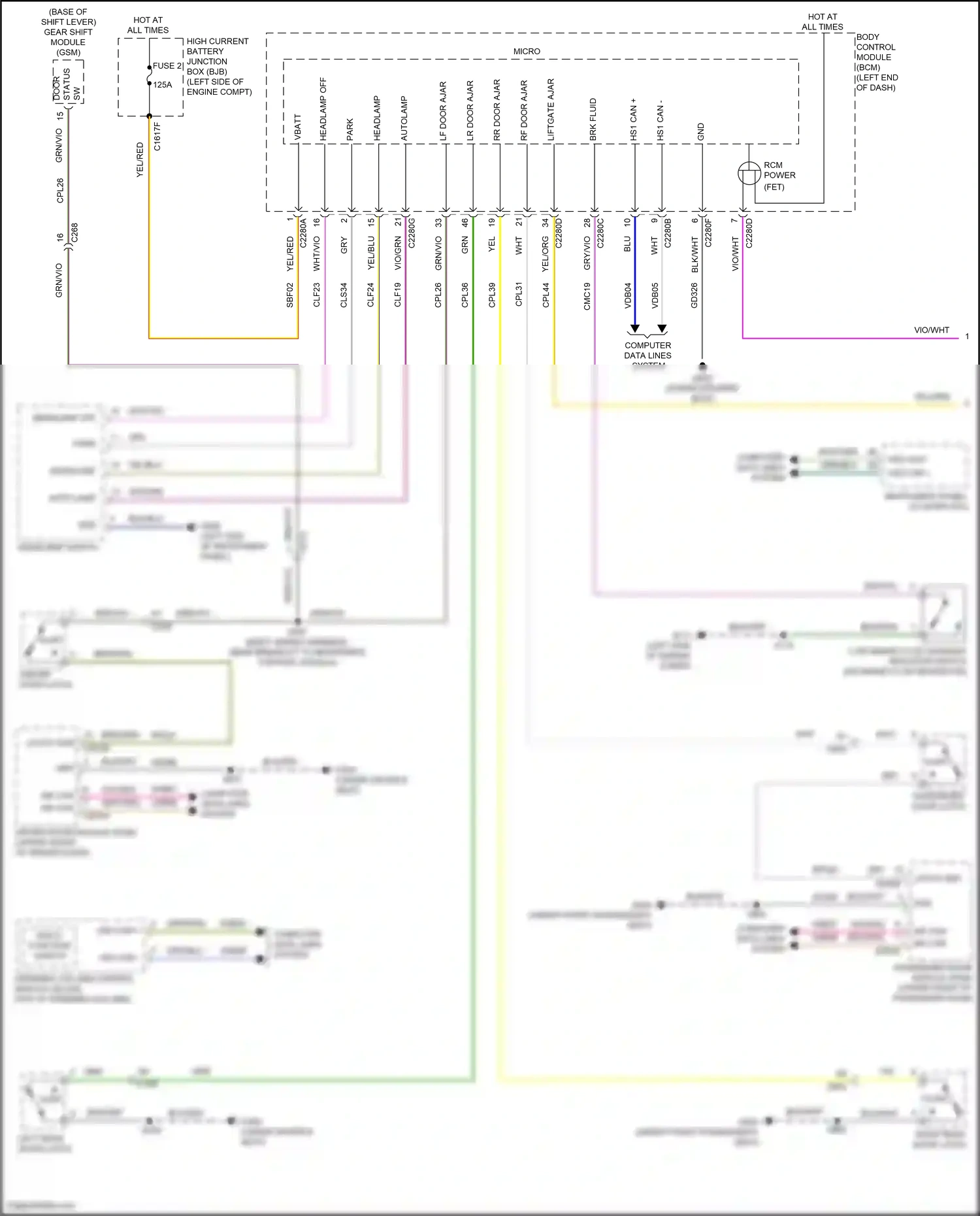 Wiring diagram blk/blu for Ford Edge III (2023-2024) (2 of 26)