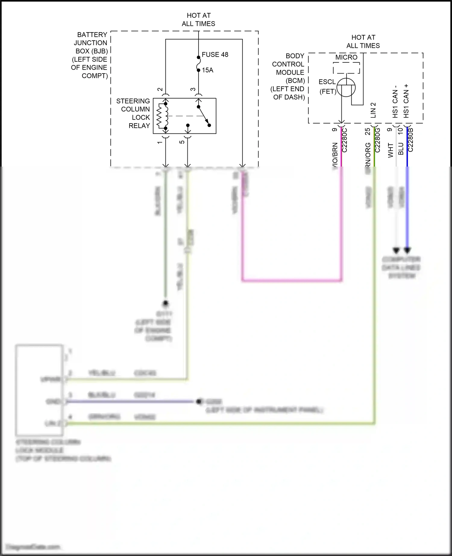 Wiring diagram blu for Ford Edge III (2023-2024) (40 of 83)