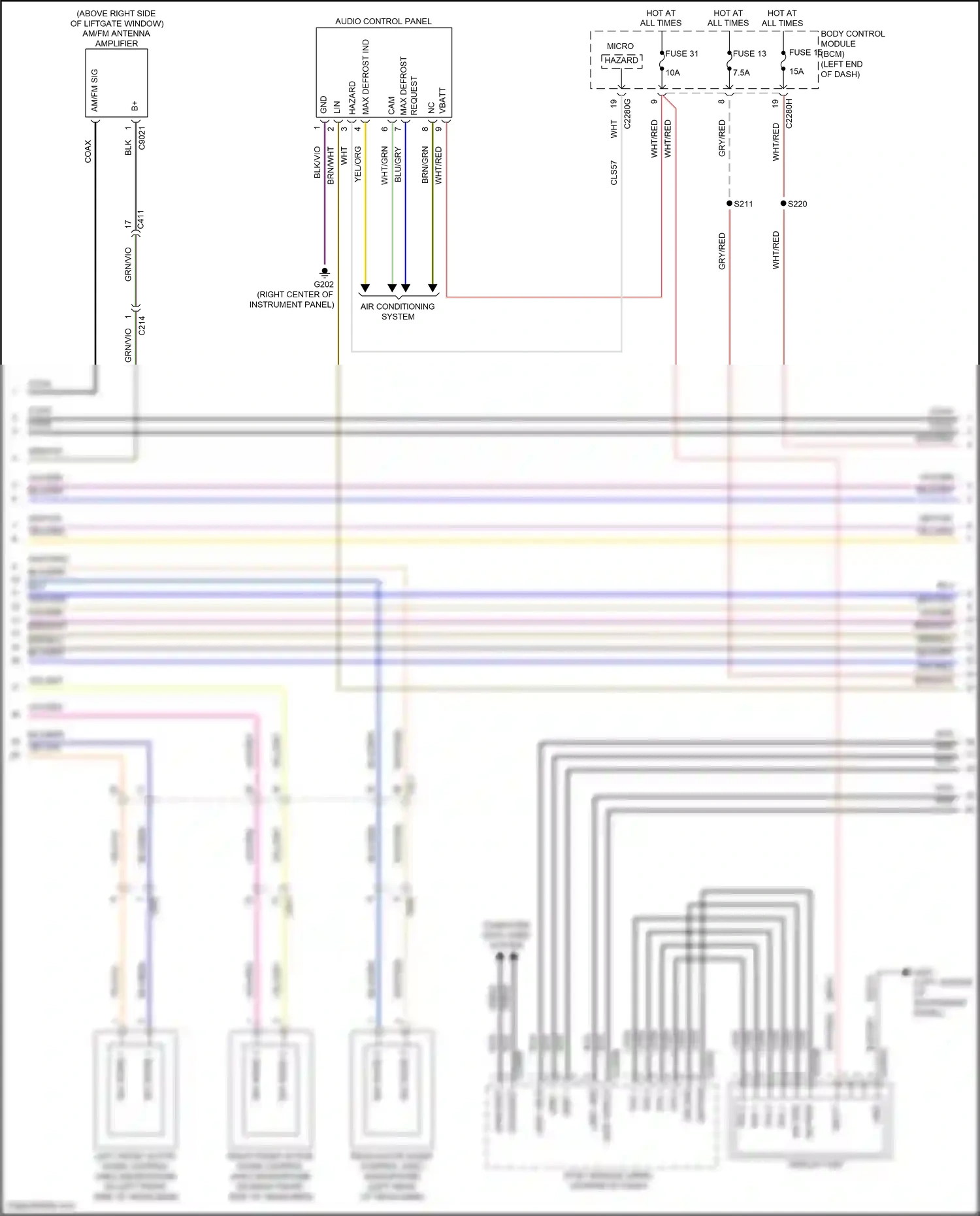 Wiring diagram blu/brn for Ford Edge III (2023-2024) (23 of 49)