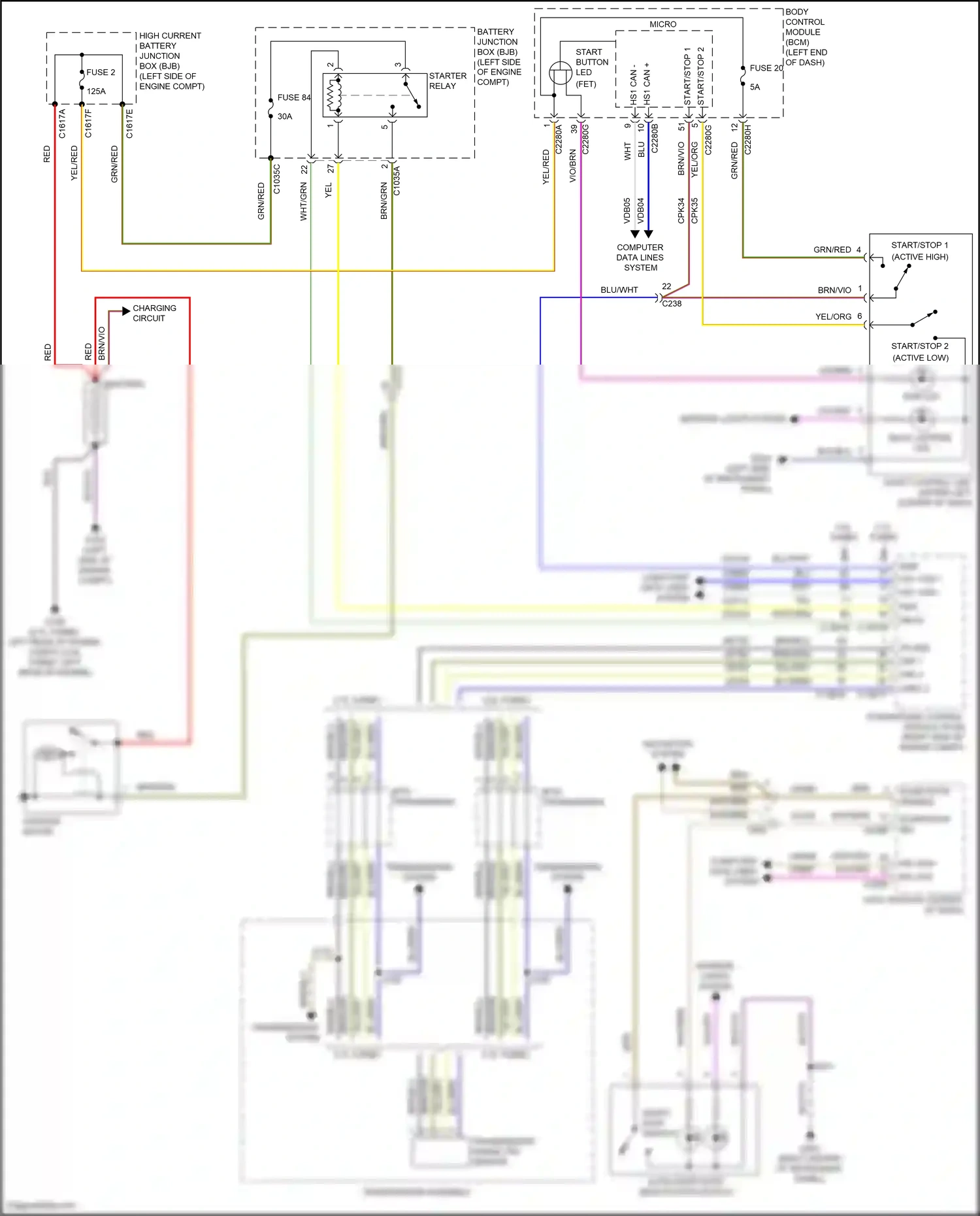 Wiring diagram blu/brn for Ford Edge III (2023-2024) (33 of 49)