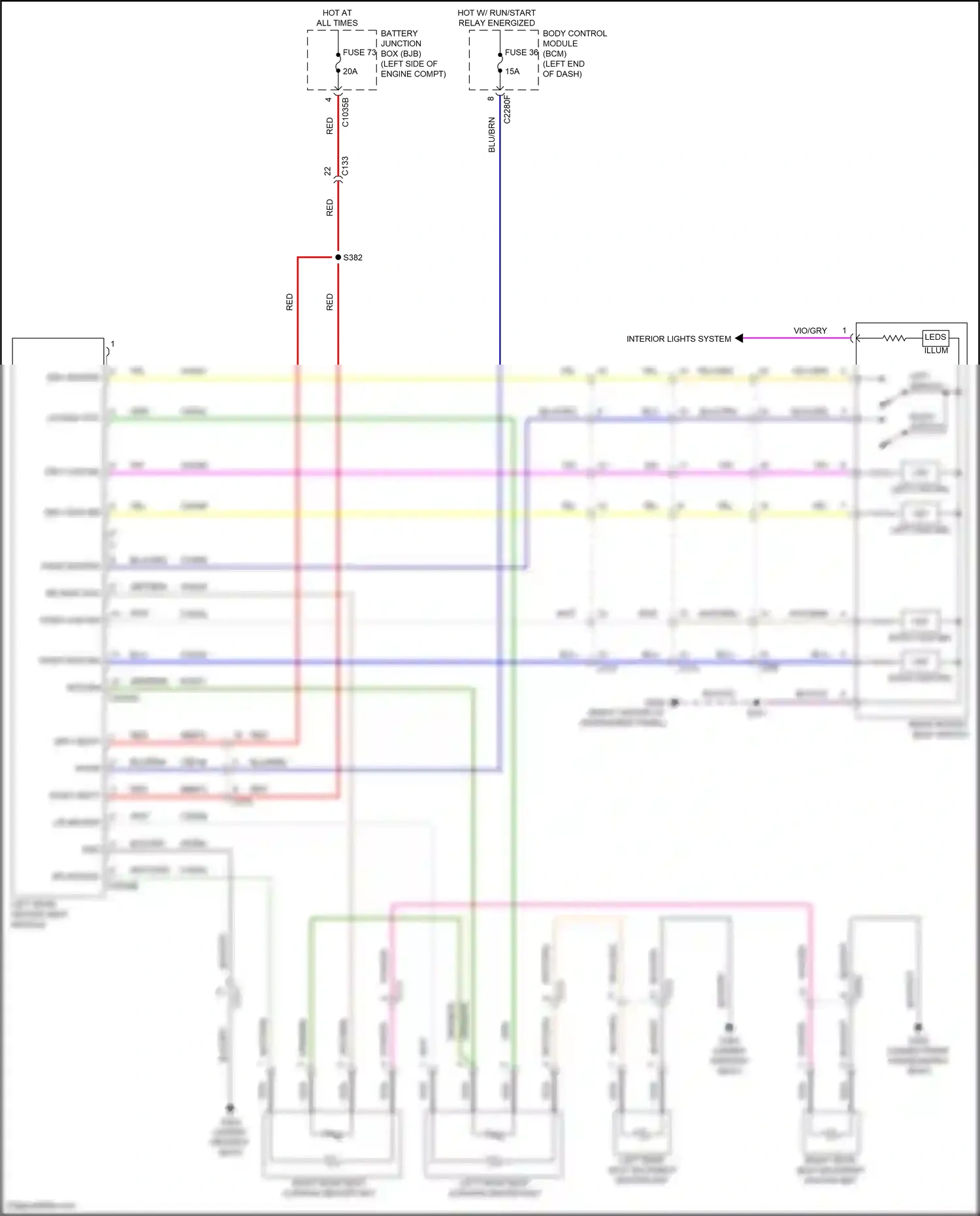 Wiring diagram blu/org for Ford Edge III (2023-2024) (9 of 37)