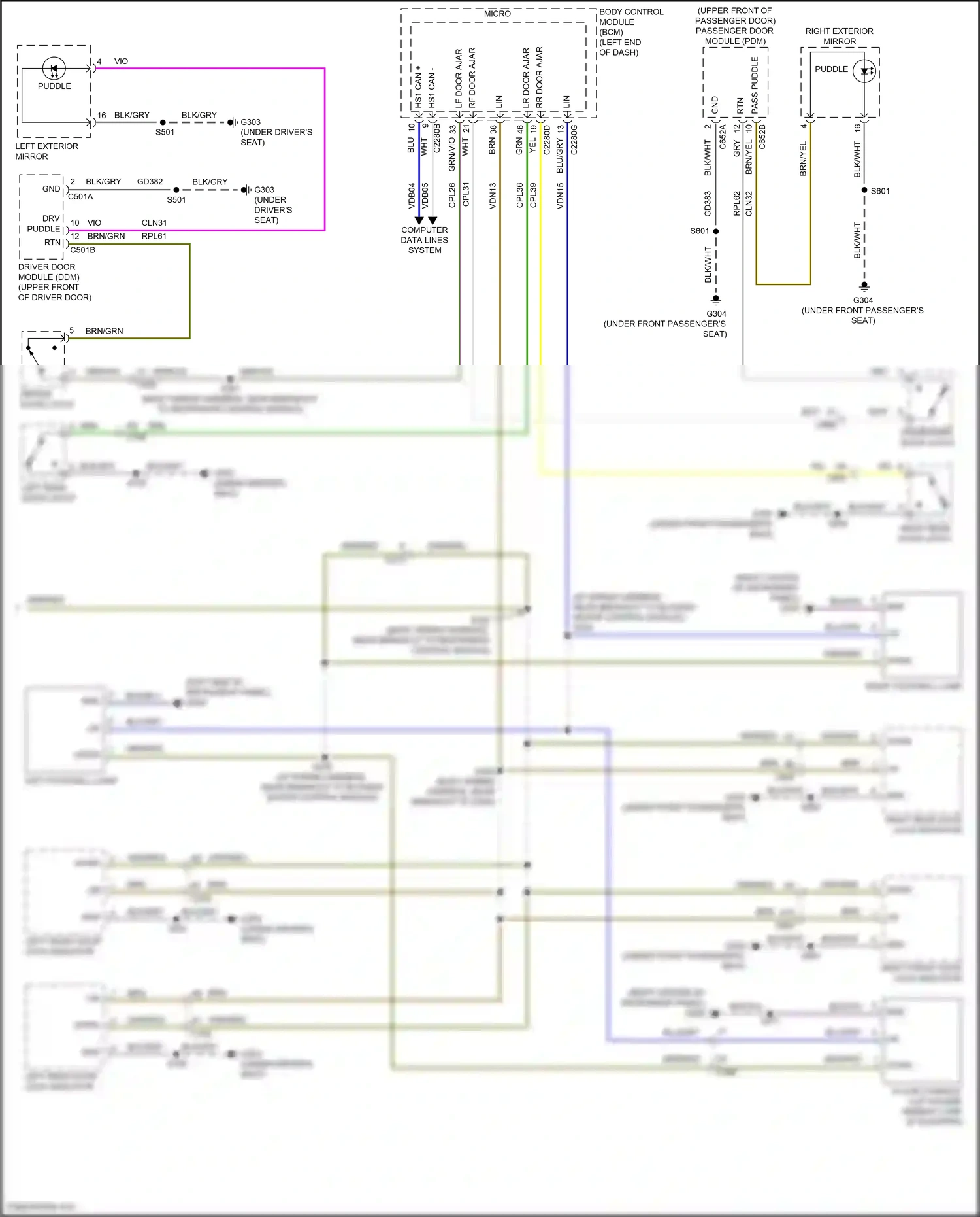Wiring diagram computer data lines system for Ford Edge III (2023-2024) (67 of 76)