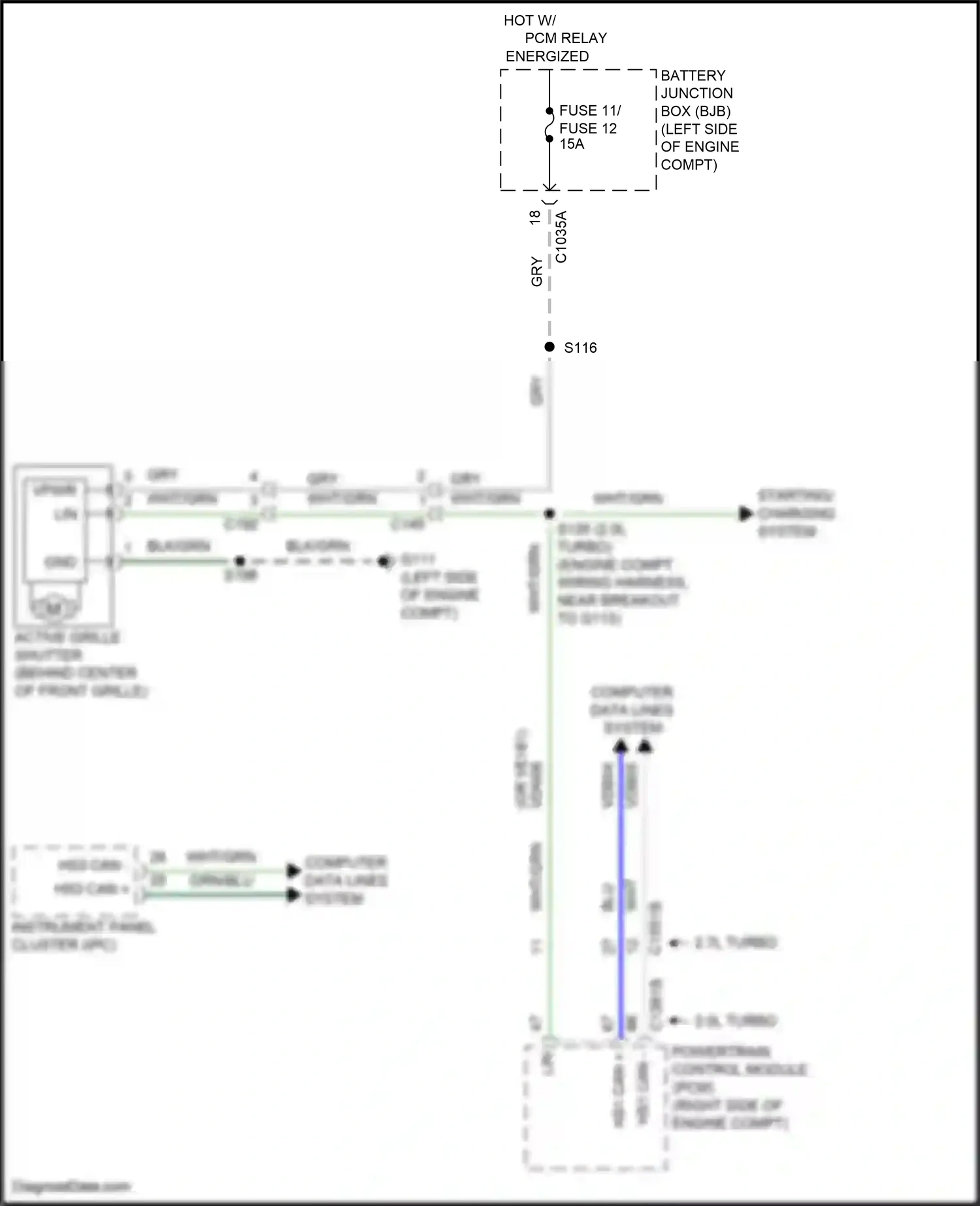Wiring diagram computer data lines system for Ford Edge III (2023-2024) (71 of 76)