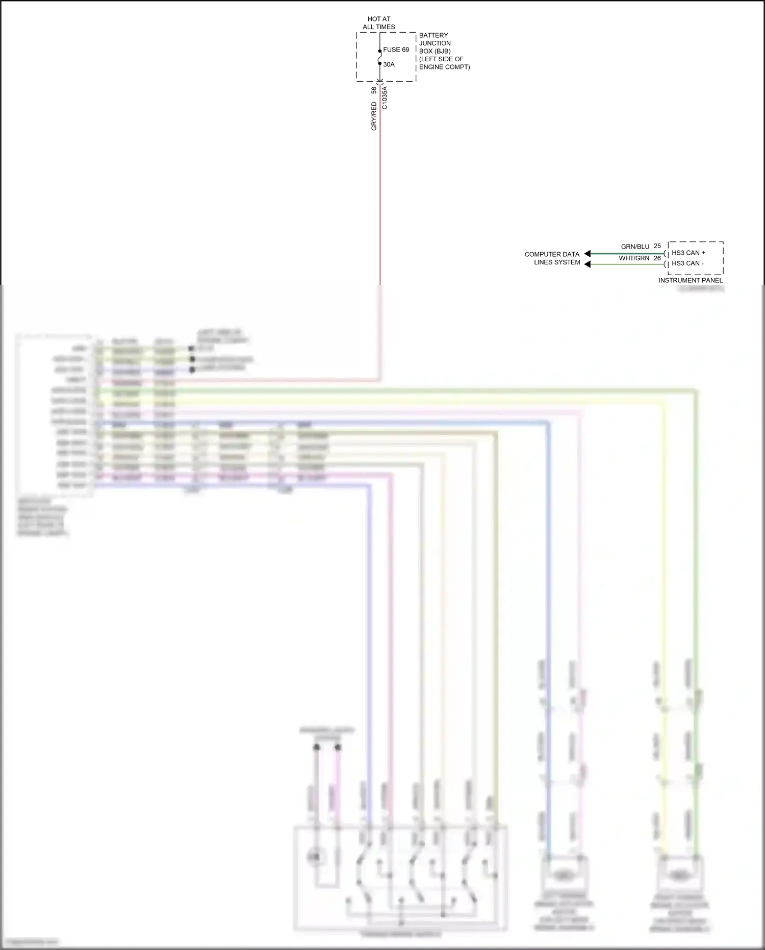 Wiring diagram computer data lines system for Ford Edge III (2023-2024) (33 of 76)