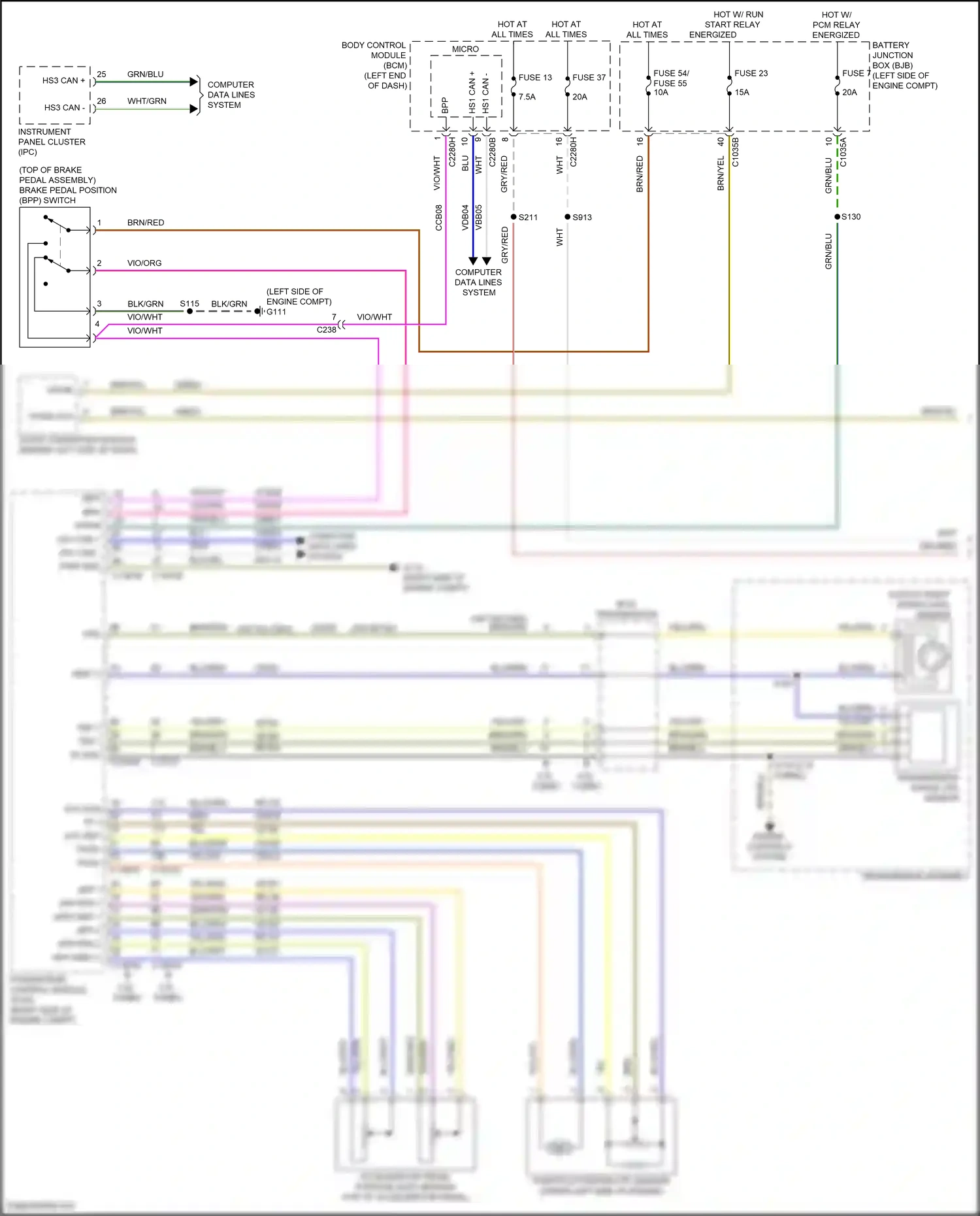 Wiring diagram fuse 7 for Ford Edge III (2023-2024) (3 of 9)