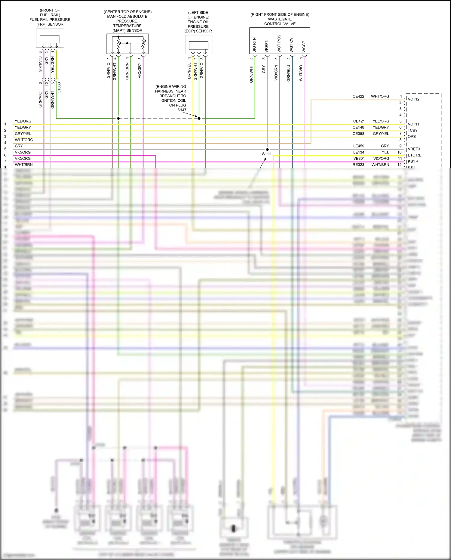 Wiring diagram ignition coil on plug 2 for Ford Edge III (2023-2024) (4 of 5)
