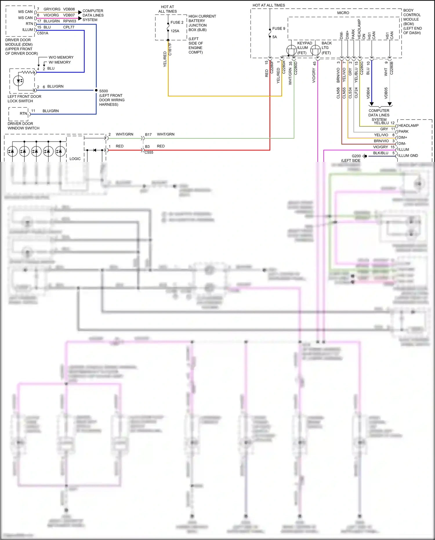 Wiring diagram ms can + for Ford Edge III (2023-2024) (25 of 32)