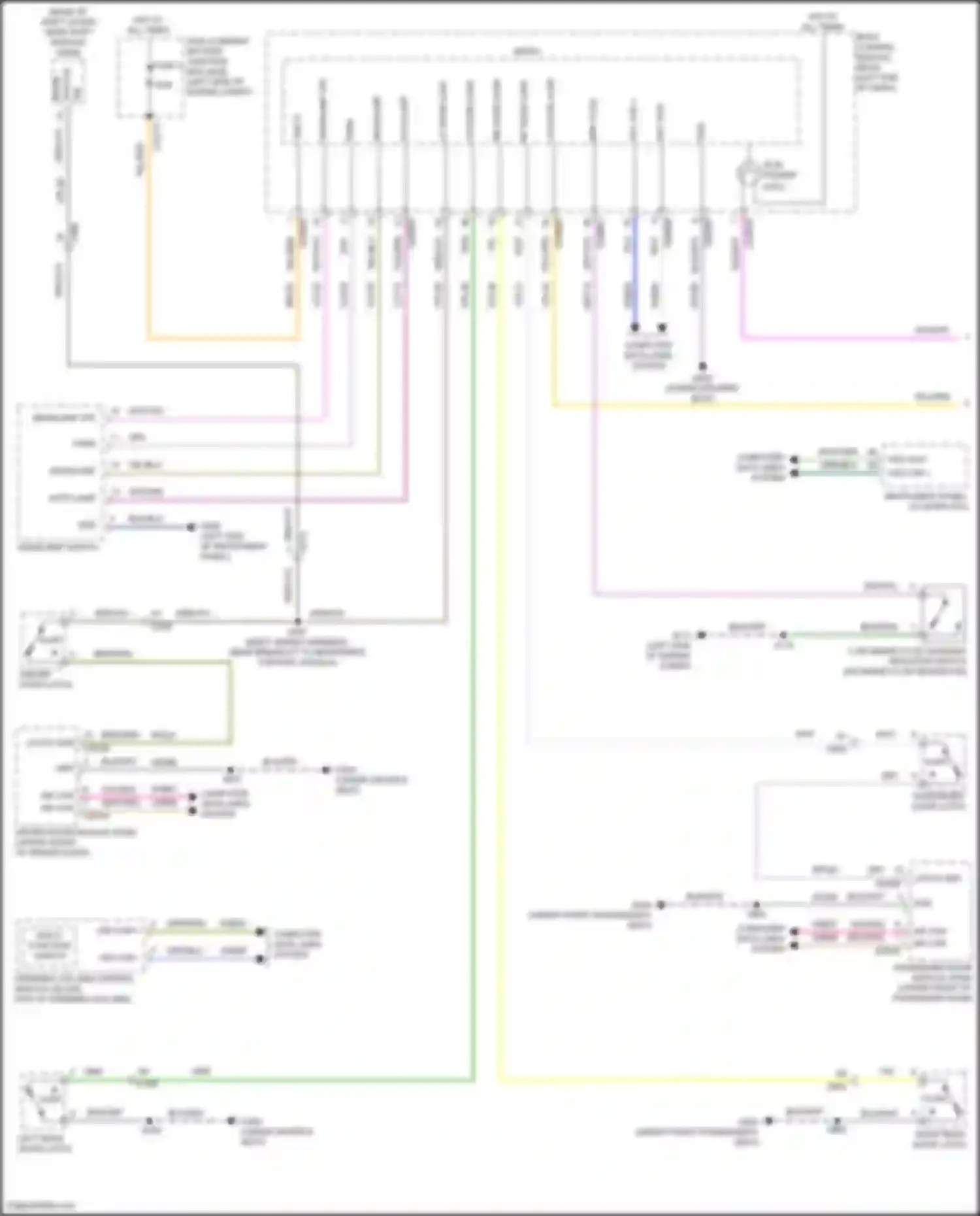 Wiring diagram multi- function switch for Ford Edge III (2023-2024) (1 of 4)
