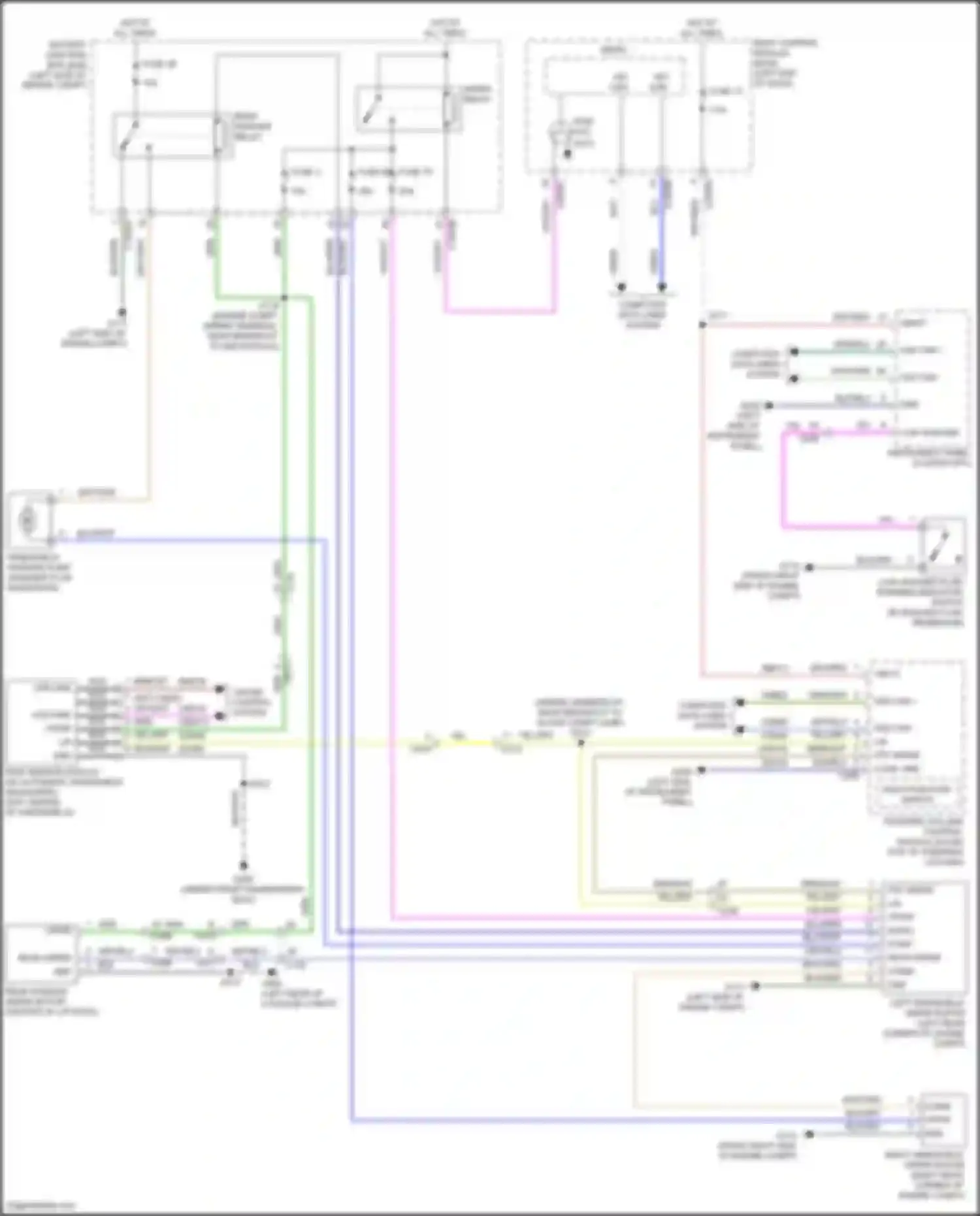 Wiring diagram multi- function switch for Ford Edge III (2023-2024) (4 of 4)