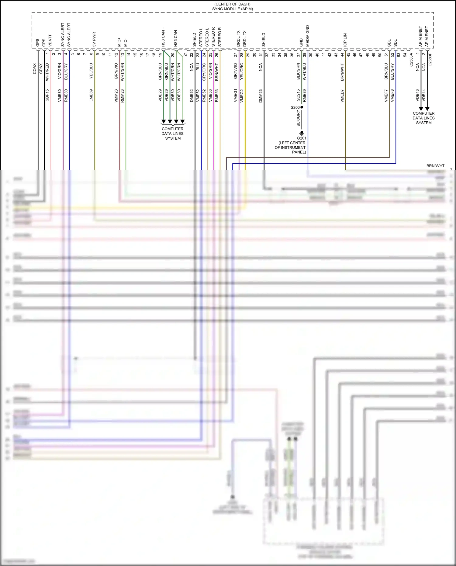 Wiring diagram nca for Ford Edge III (2023-2024) (36 of 66)