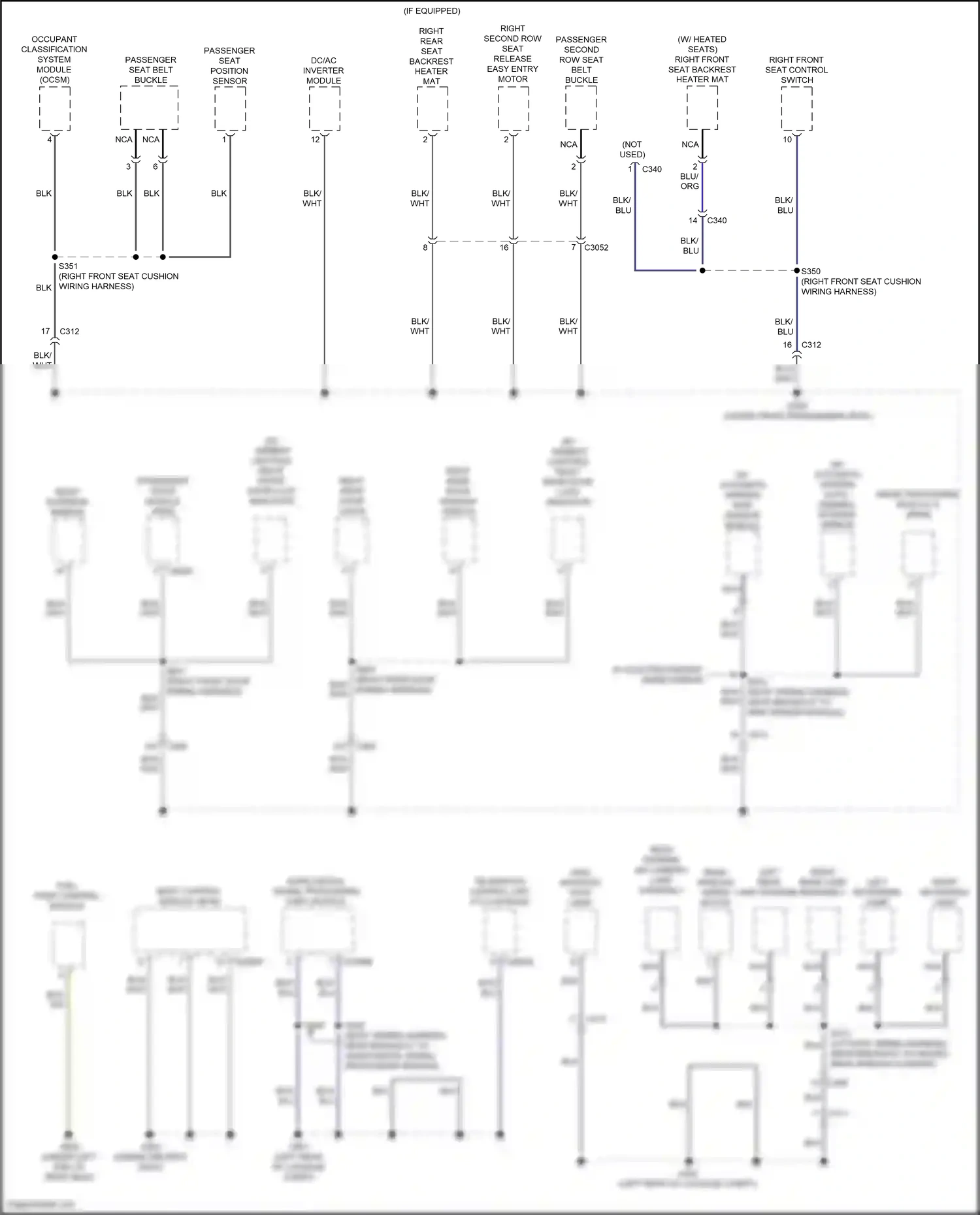 Wiring diagram right front door lock indicator for Ford Edge III (2023-2024) (3 of 4)