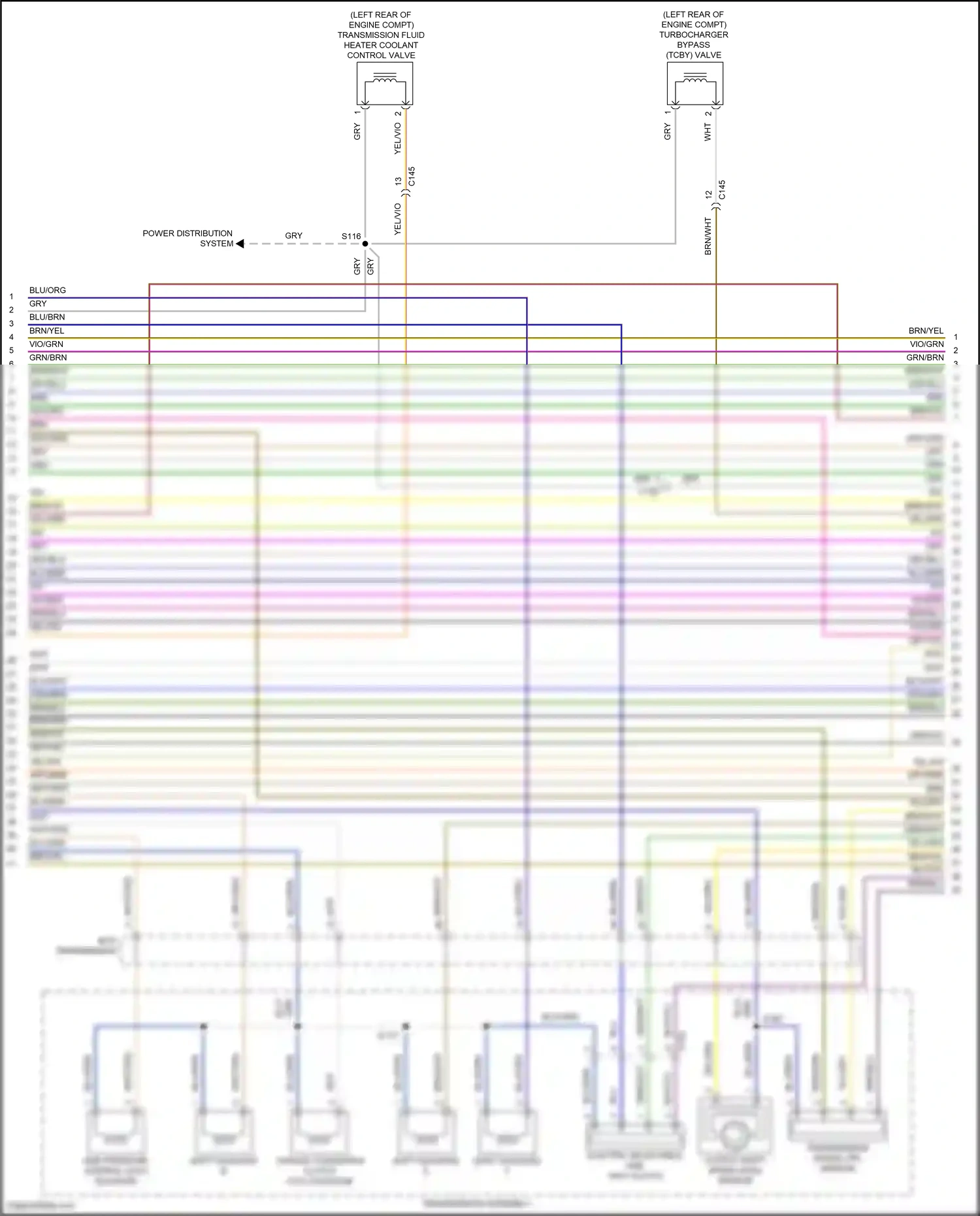 Wiring diagram shift solenoid b for Ford Edge III (2023-2024) (2 of 2)