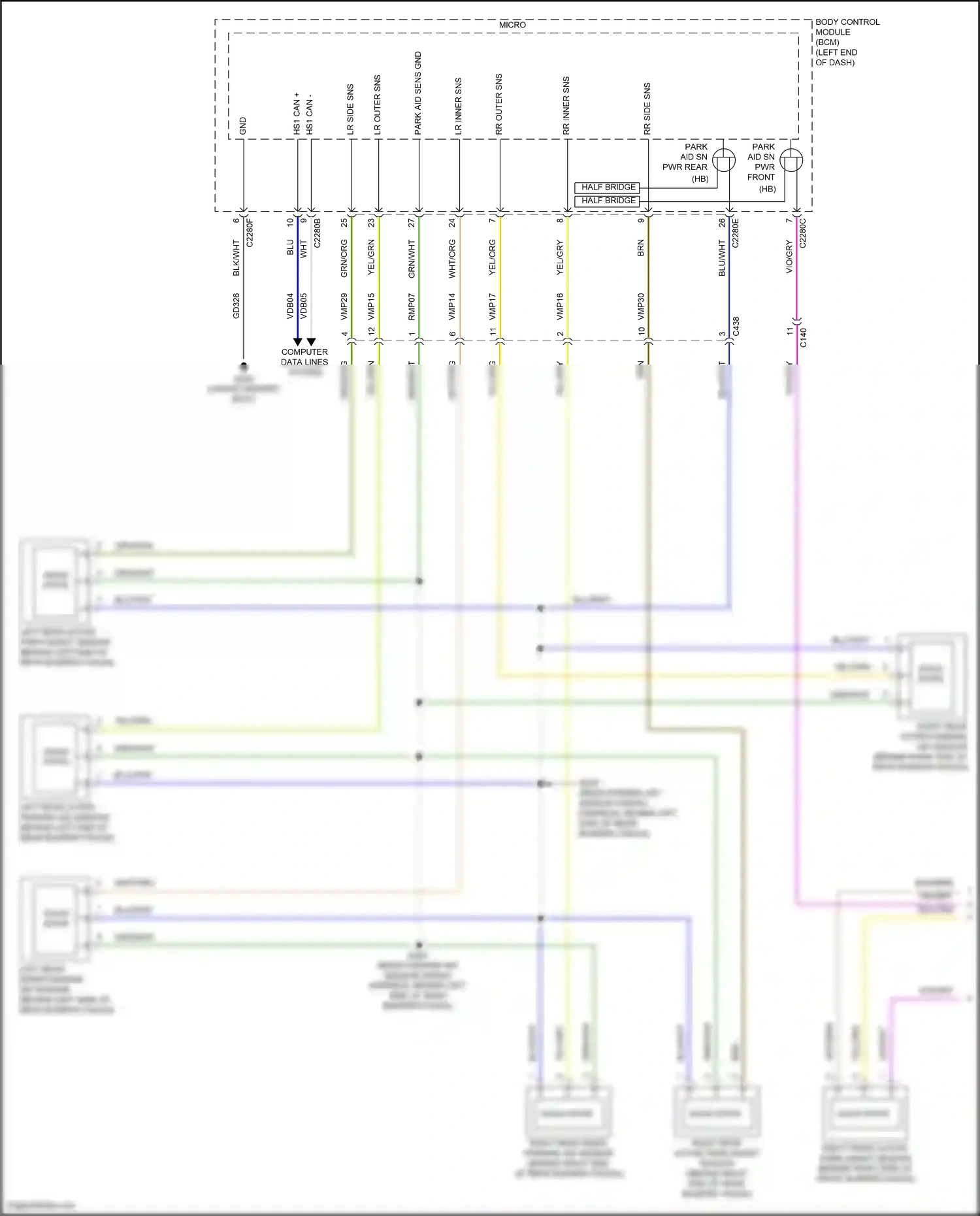 Wiring diagram solid state for Ford Edge III (2023-2024) (1 of 2)