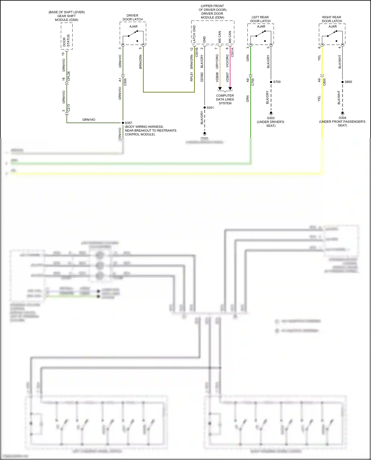 Wiring diagram status sw for Ford Edge III (2023-2024) (1 of 1)