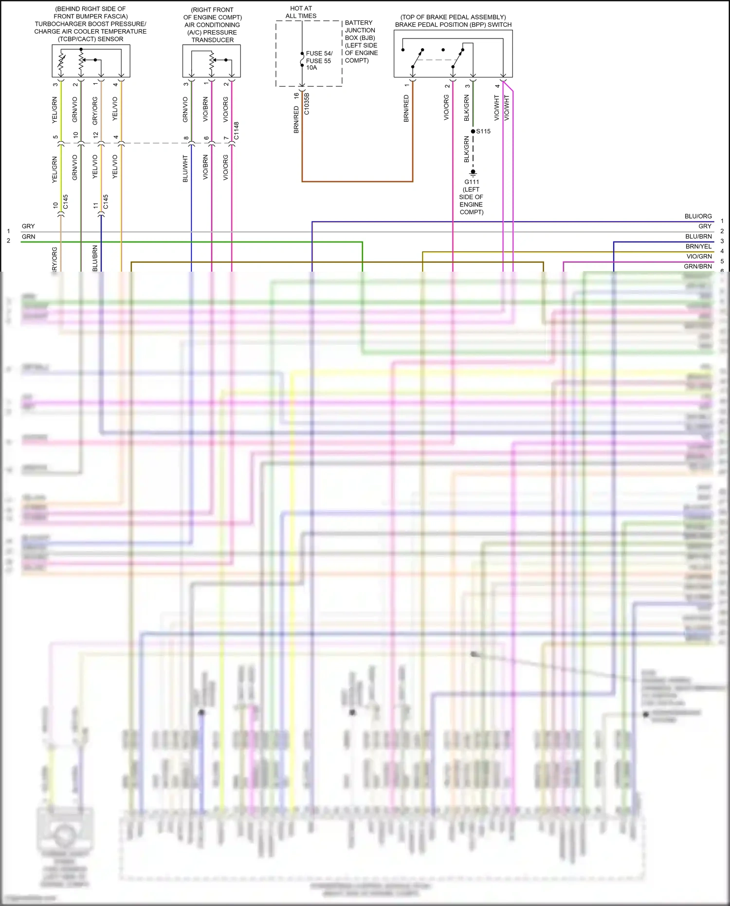 Wiring diagram vio/org for Ford Edge III (2023-2024) (68 of 71)