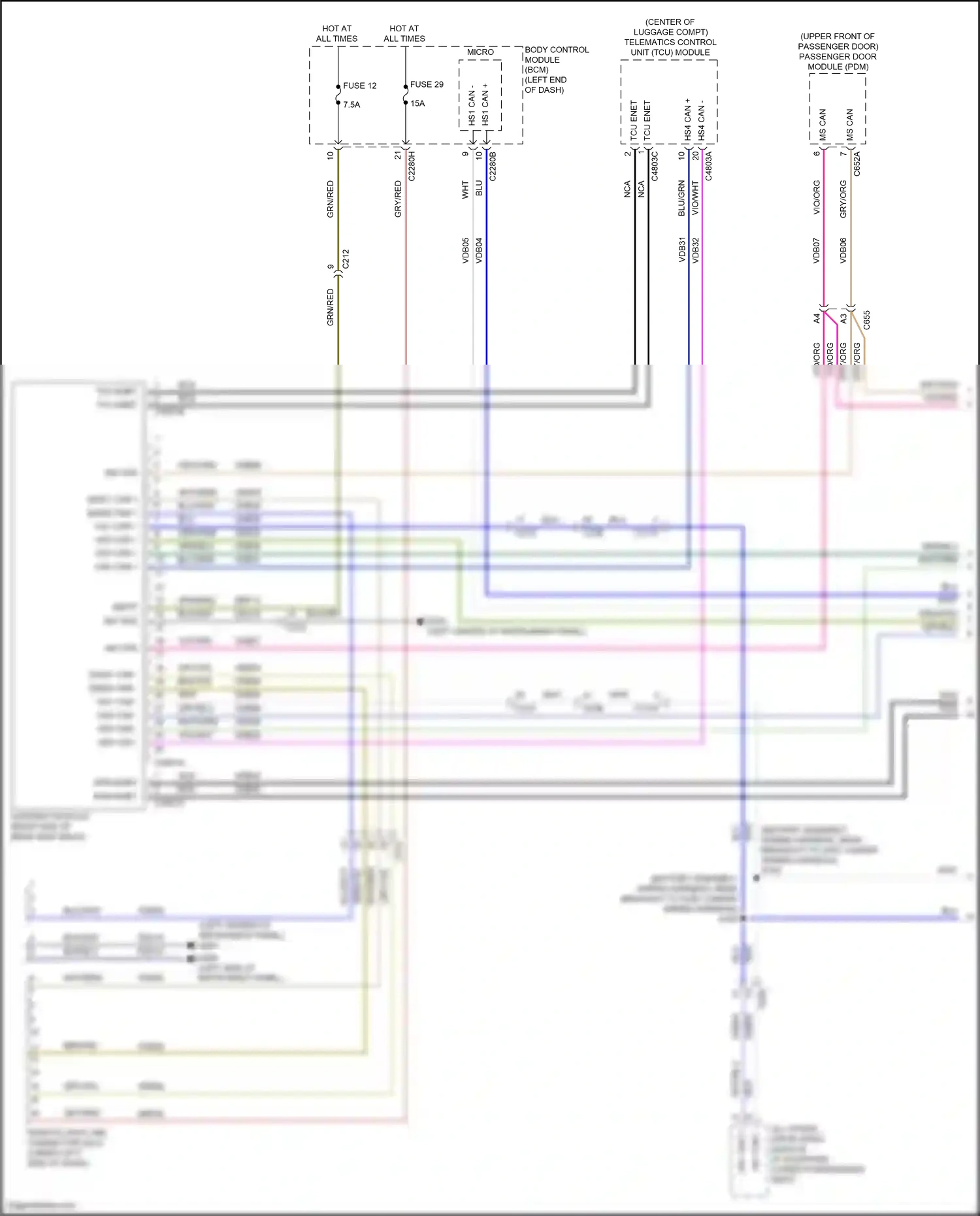 Wiring diagram vio/org for Ford Edge III (2023-2024) (13 of 71)