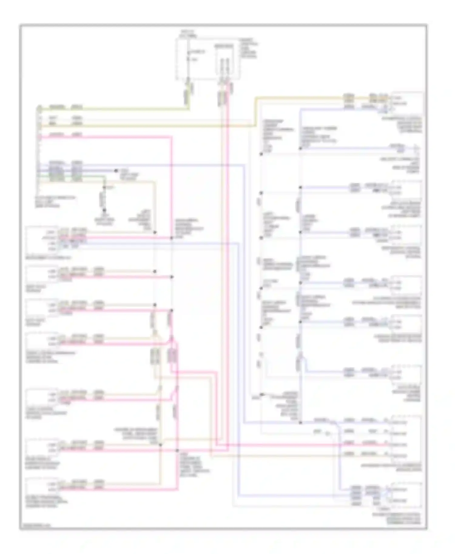 Escape Ford I facelift 2 (2007-2012): Computer data lines circuit, except hybrid with gps
