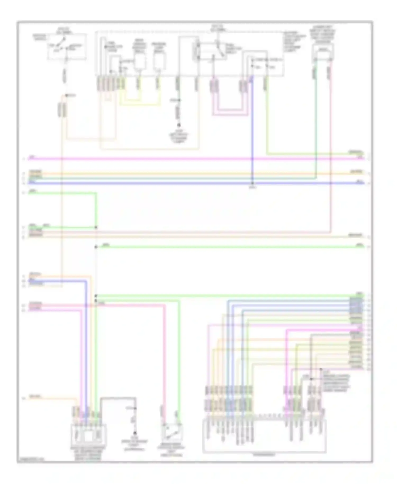 Escape Ford I facelift 2 (2007-2012): Wiring diagram engine performance 2.5l, except hybrid (2 of 5)