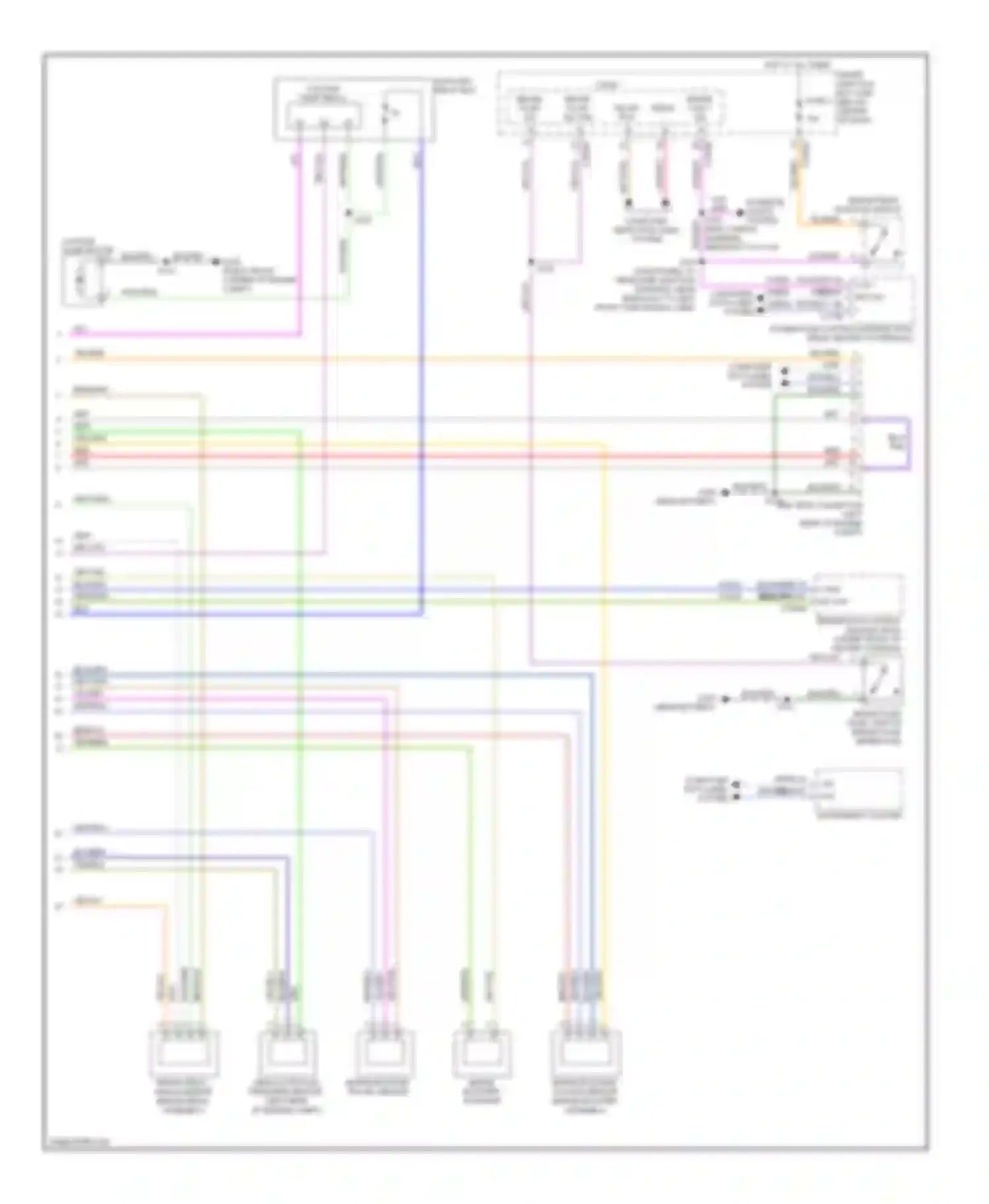 Wiring diagram computer (body wiring harness, near data lines system for Ford Escape I facelift 2 (2007-2012) (1 of 1)