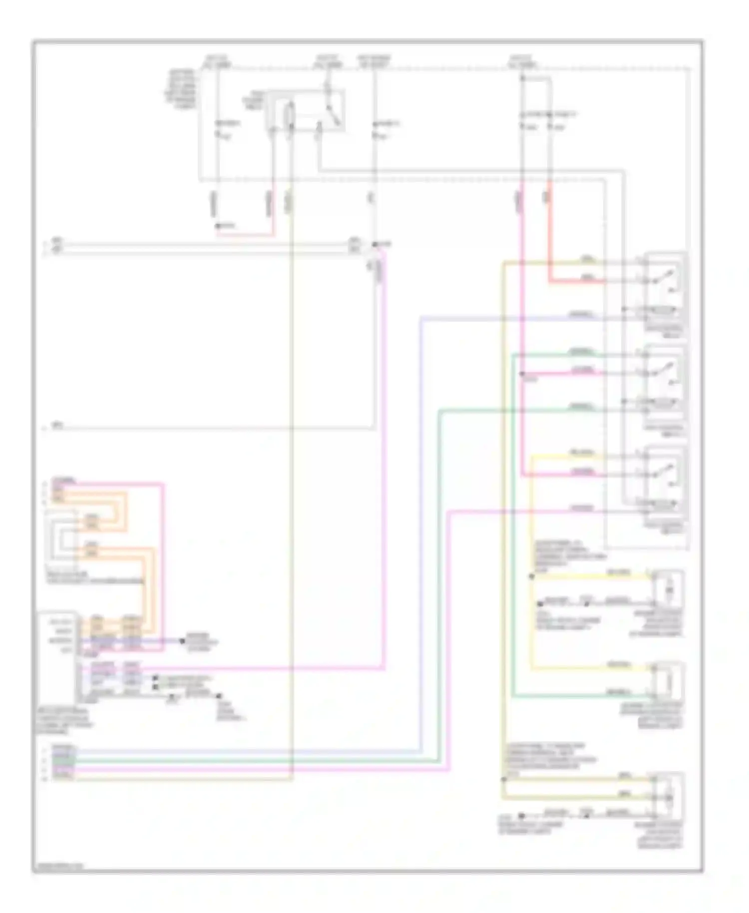 Wiring diagram fan control relay 3 for Ford Escape I facelift 2 (2007-2012) (1 of 3)