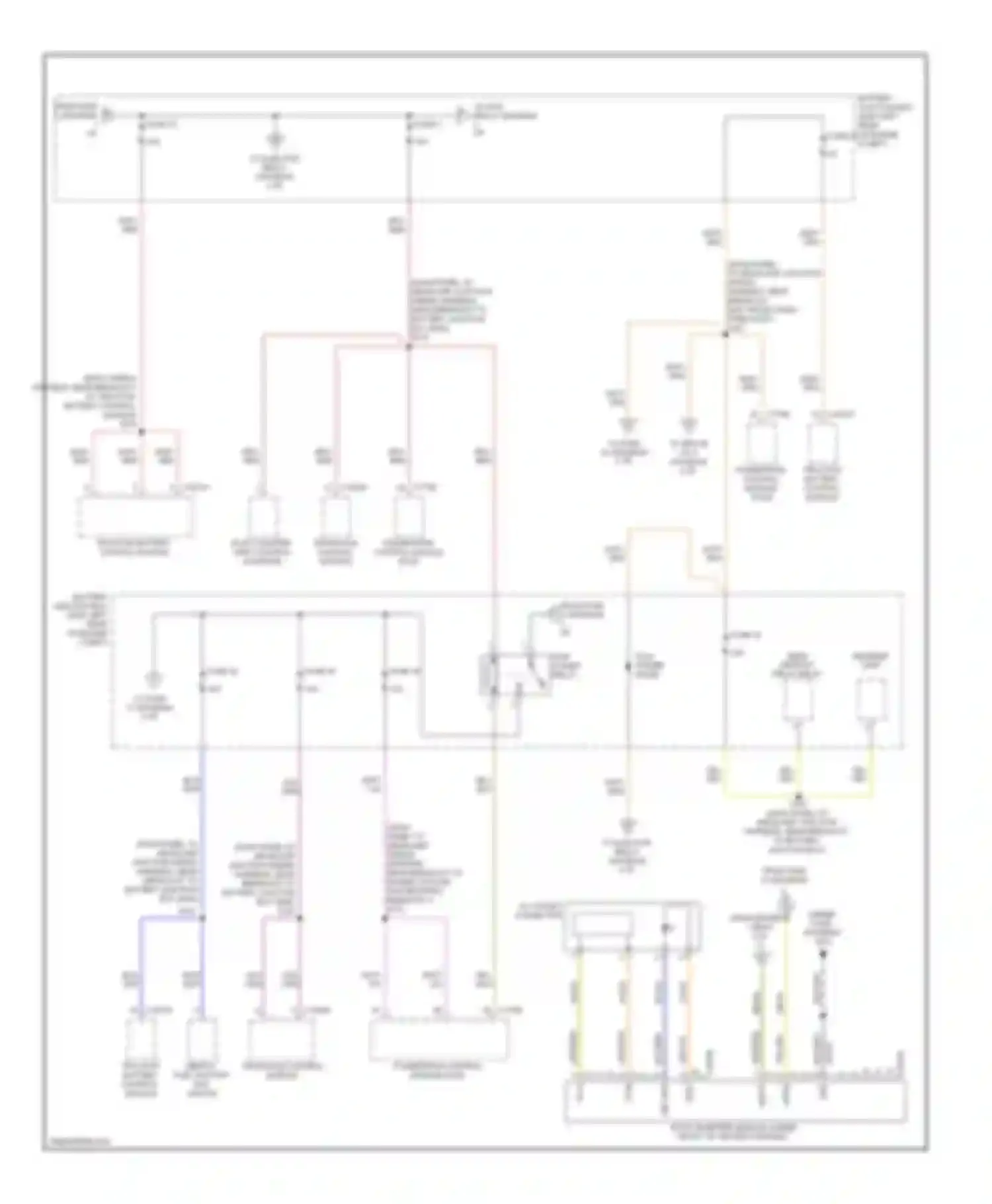 Wiring diagram left front park/ turn light for Ford Escape I facelift 2 (2007-2012) (1 of 1)