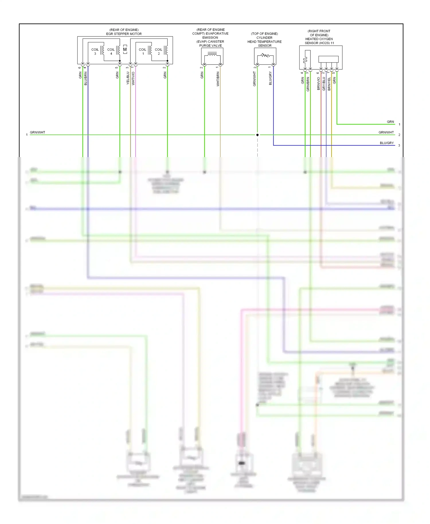 Ford Escape I facelift 2 (2007-2012) motor electronics coolant temperature (mect) sensor (left front of engine compt) wiring diagram  (1 of 1)