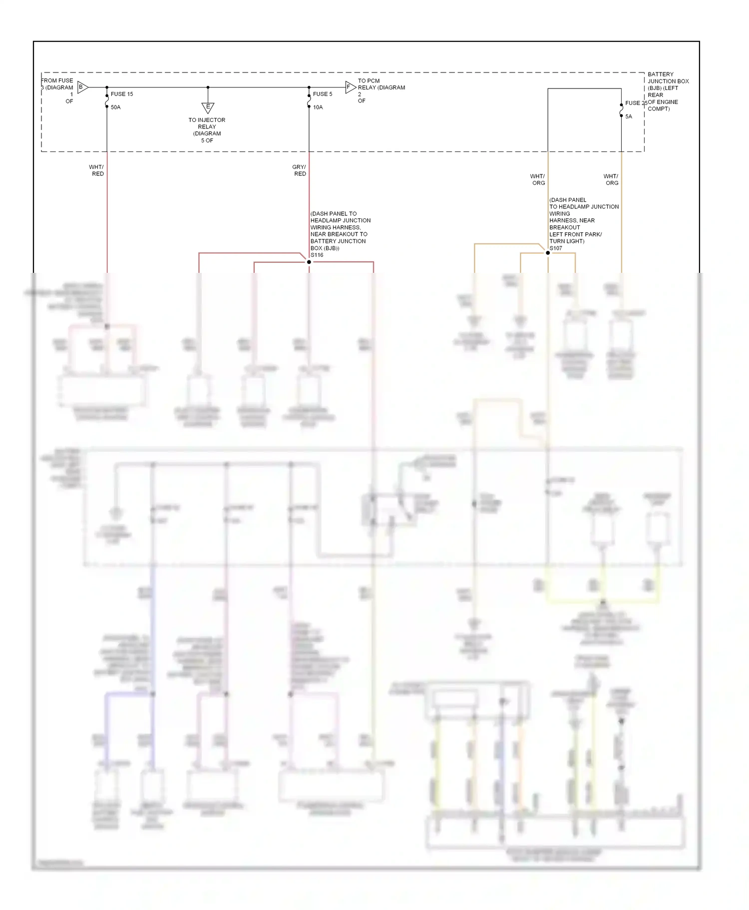Ford Escape I facelift 2 (2007-2012) powertrain control module (pcm) wiring diagram  (6 of 8)